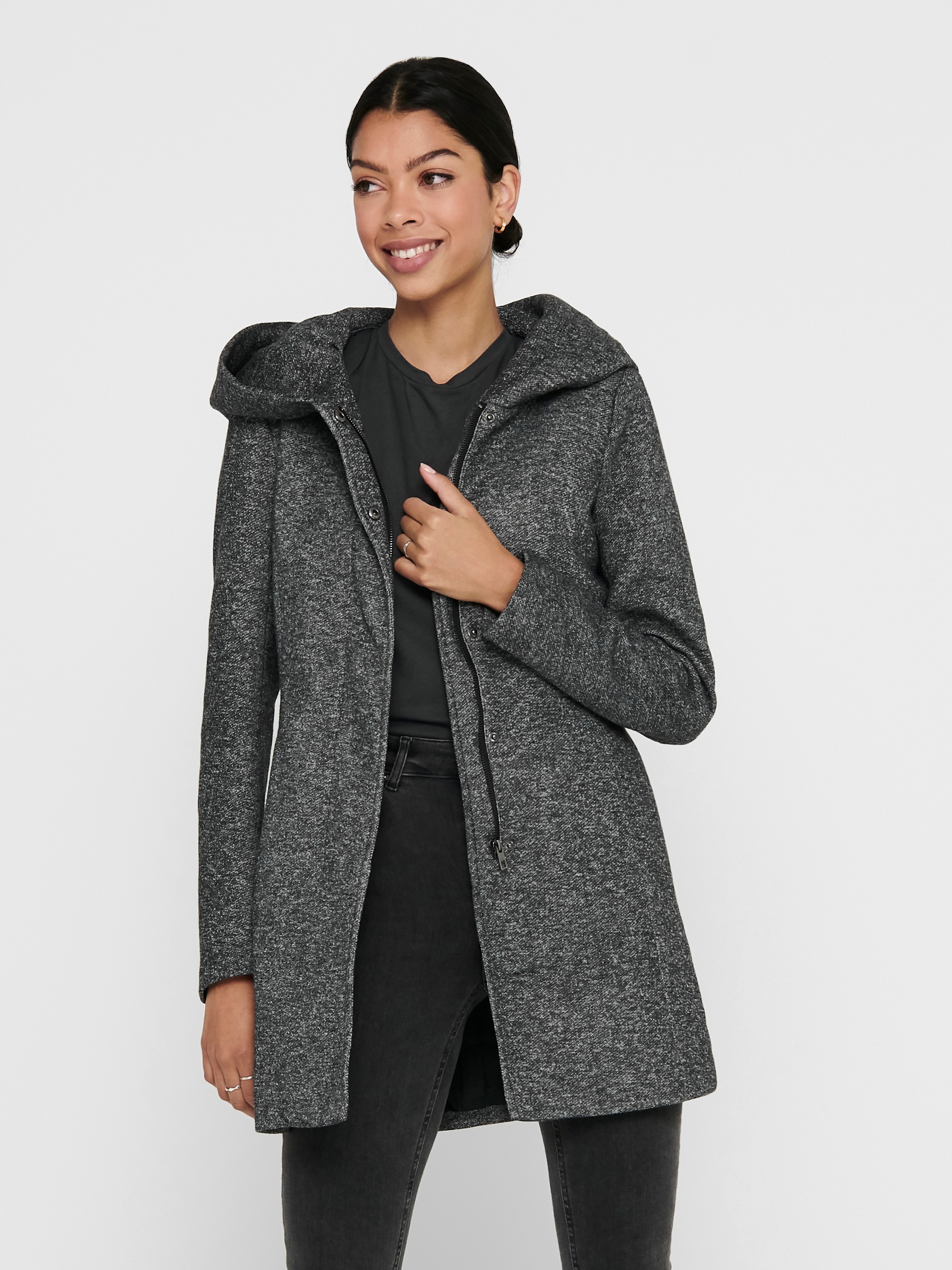 ONLY "ONLSEDONA LIGHT COAT OTW NOOS" verdeckte Knopfleiste günstig online kaufen