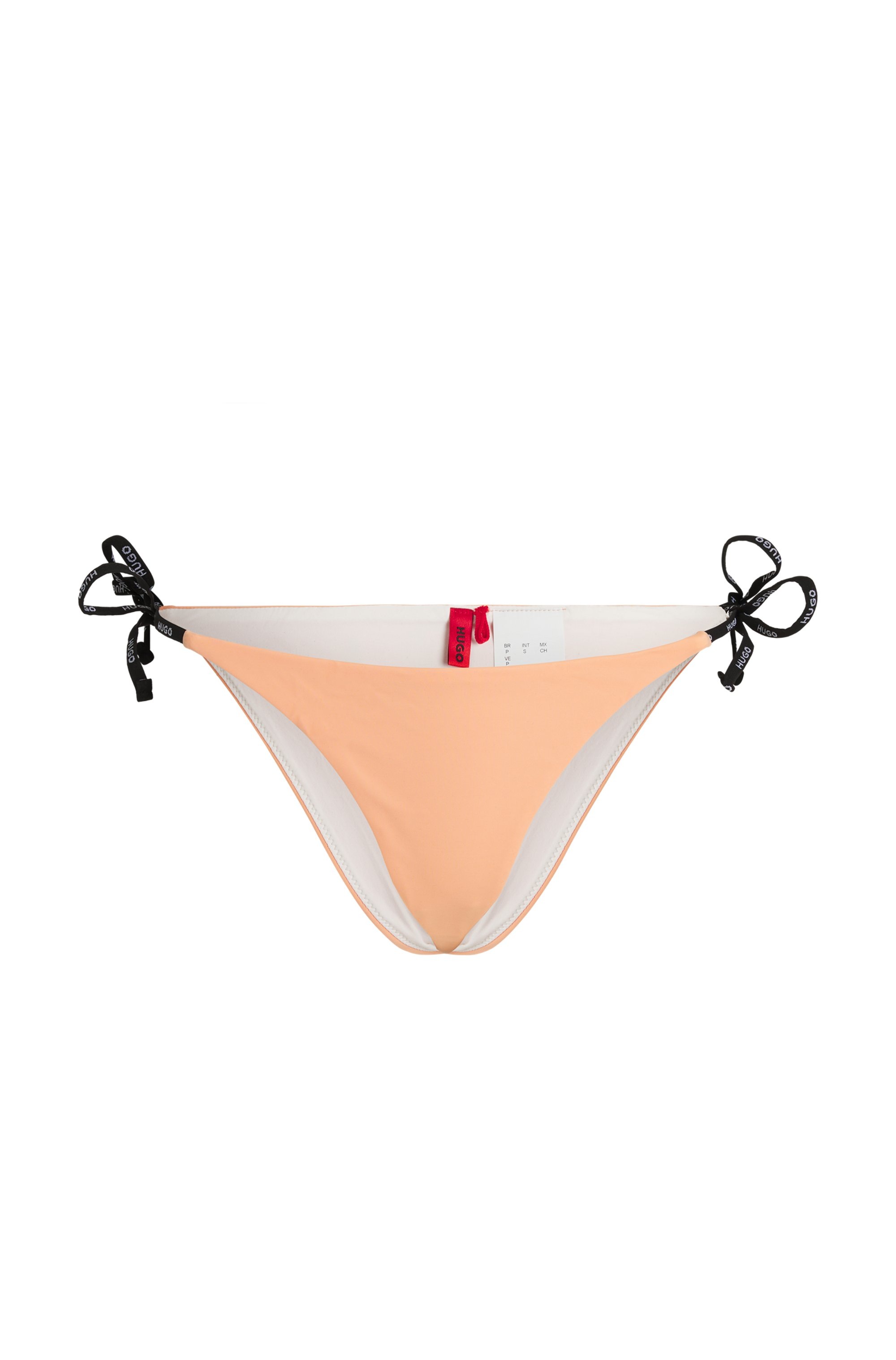 HUGO Underwear Bikini-Hose »PURE_SIDE TIE«, mit kontrastfarbenen Einsätzen