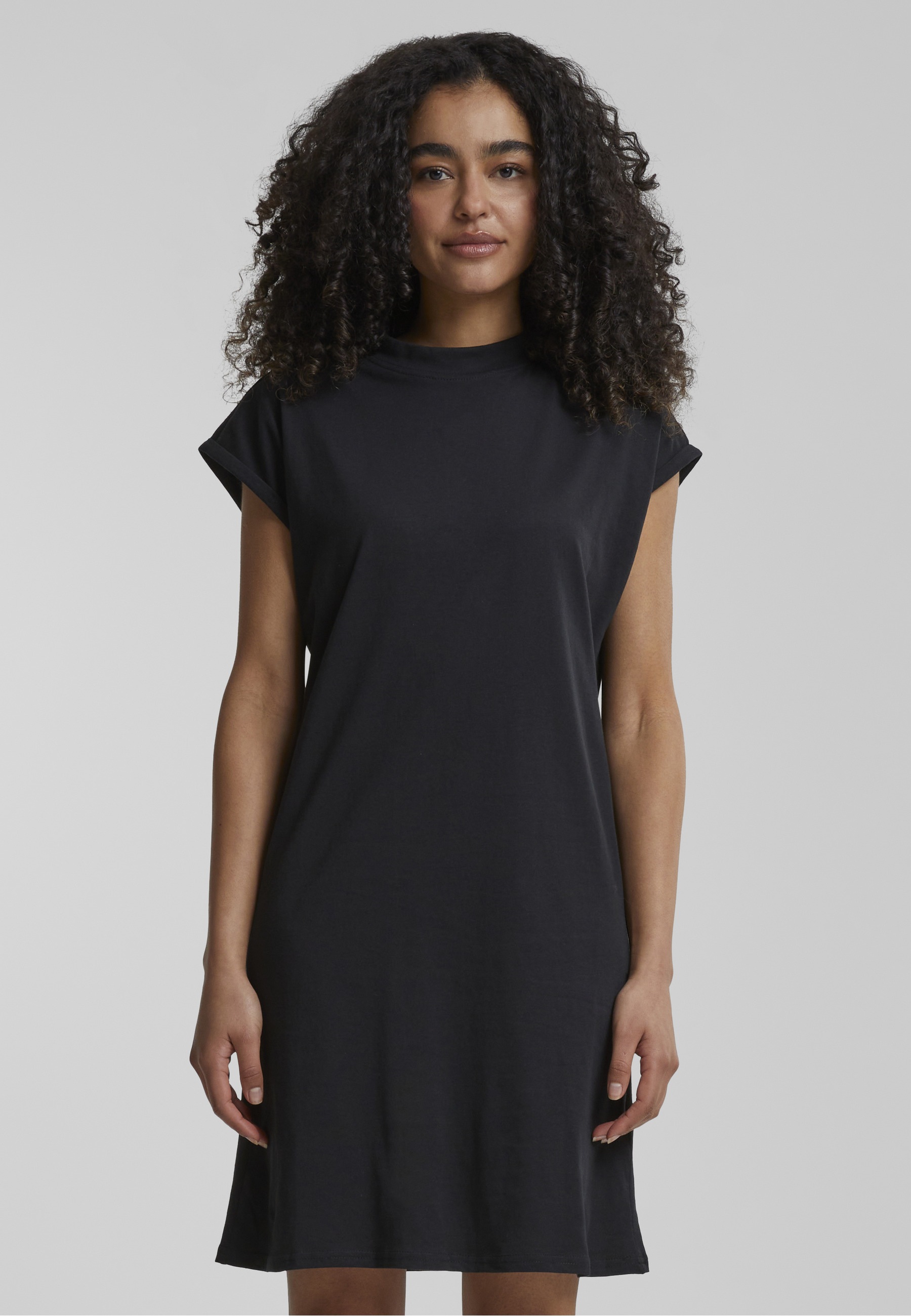 URBAN CLASSICS Shirtkleid »Urban Classics Damen Ladies Turtle Extended Shoulder Dress« 1 Stk. tlg.