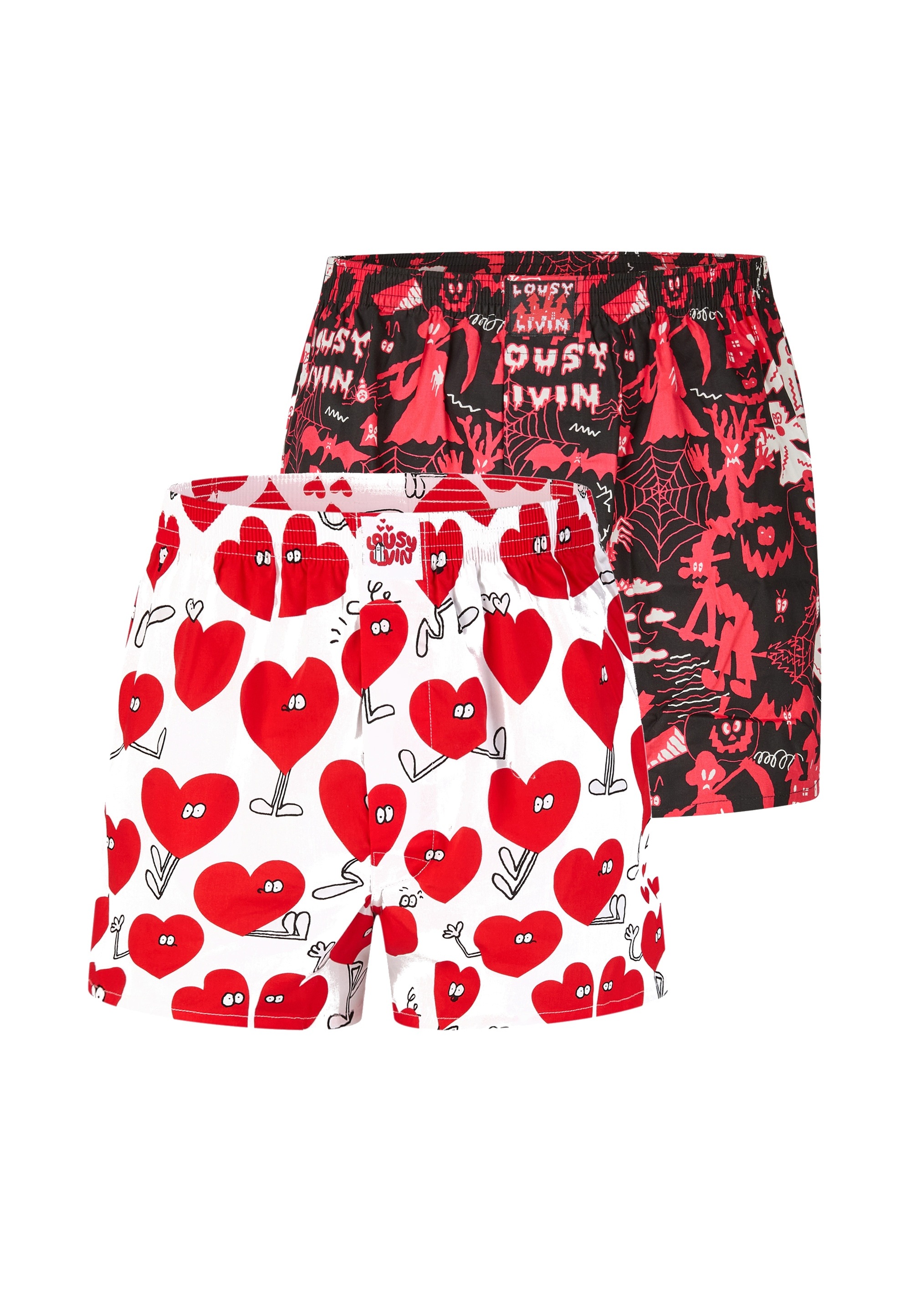 Lousy Livin Boxershorts mit tollen Print-Motiven