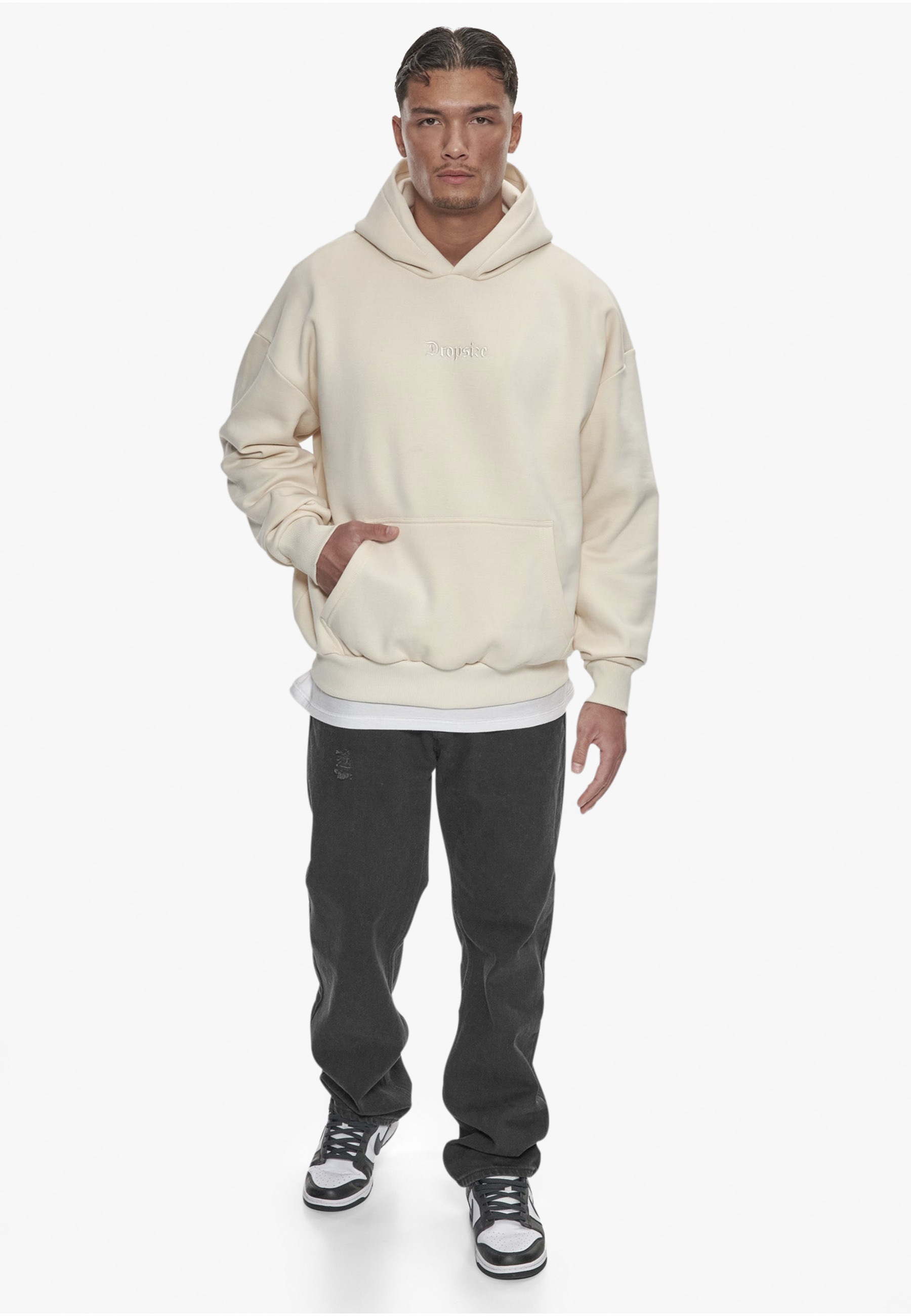 Dropsize Kapuzenpullover »Dropsize Herren Dropsize Heavy Oversize Middle Embo Hoodie« 1 Stk.