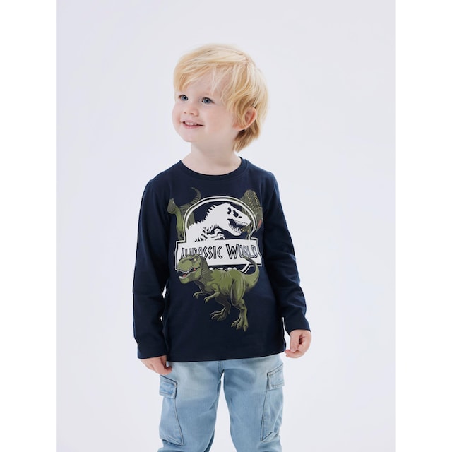 Name It Langarmshirt »NMMNIJAL JURASSIC LS TOP NOOS SKY« online bestellen |  BAUR