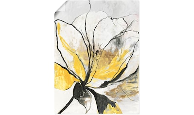 Artland Wandbild »Umrissenes Blumenmuster I gelbe Version«, Blumenbilder, (1 St.), in... kaufen