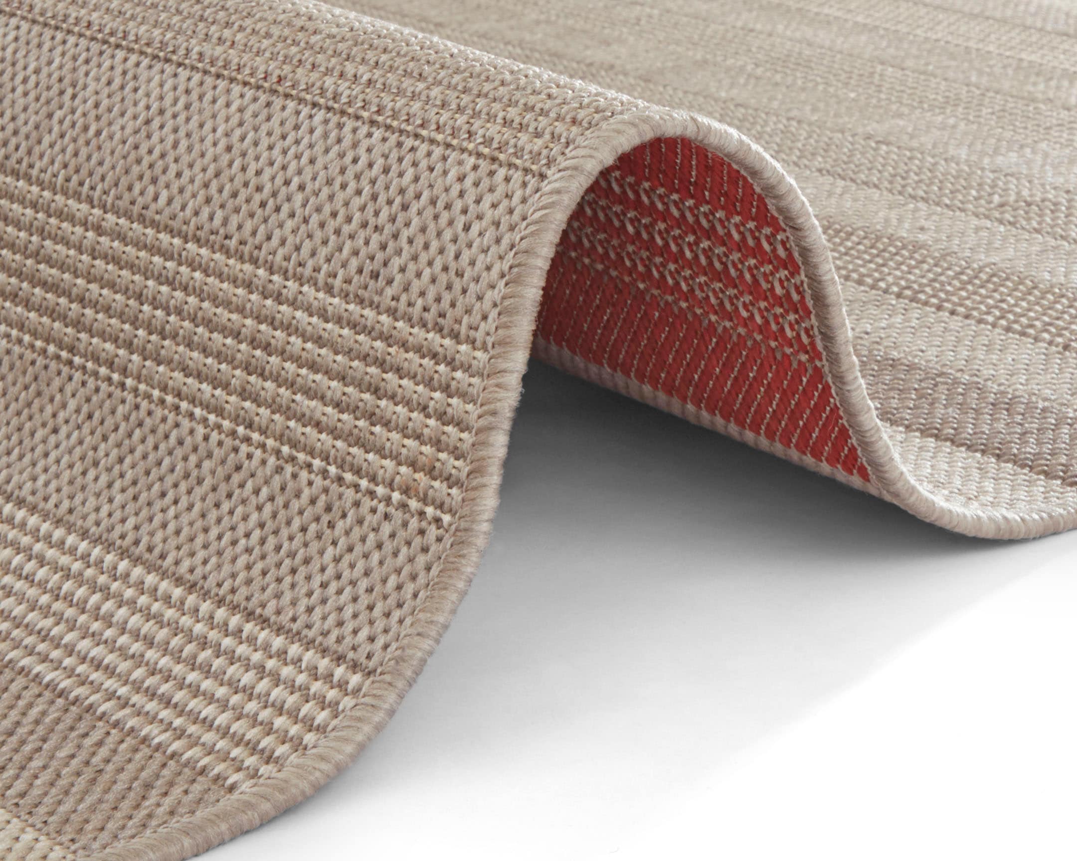 NORTHRUGS Teppich »Paros«, rechteckig, Streifen Design, Robust, Pflegeleicht, Flachgewebe