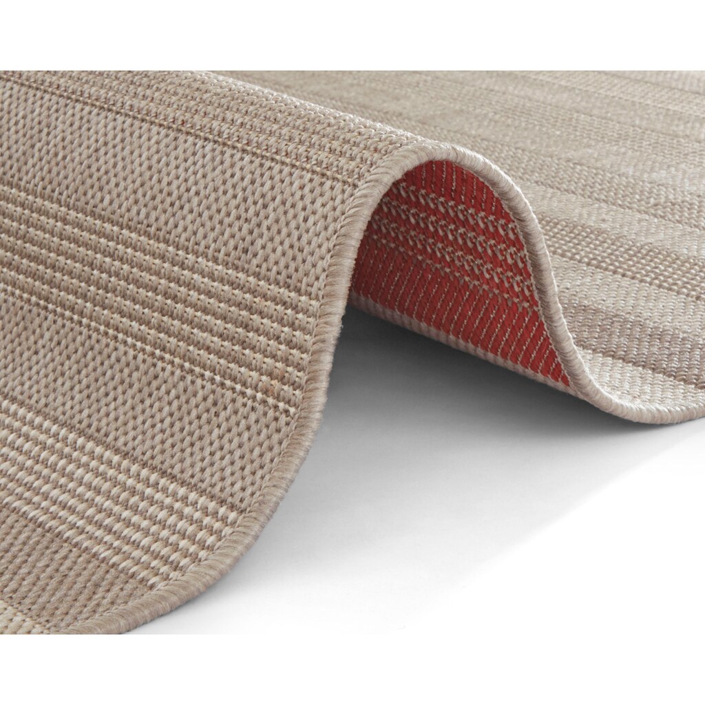 NORTHRUGS Teppich »Paros«, rechteckig, Streifen Design, Robust, Pflegeleicht, Flachgewebe