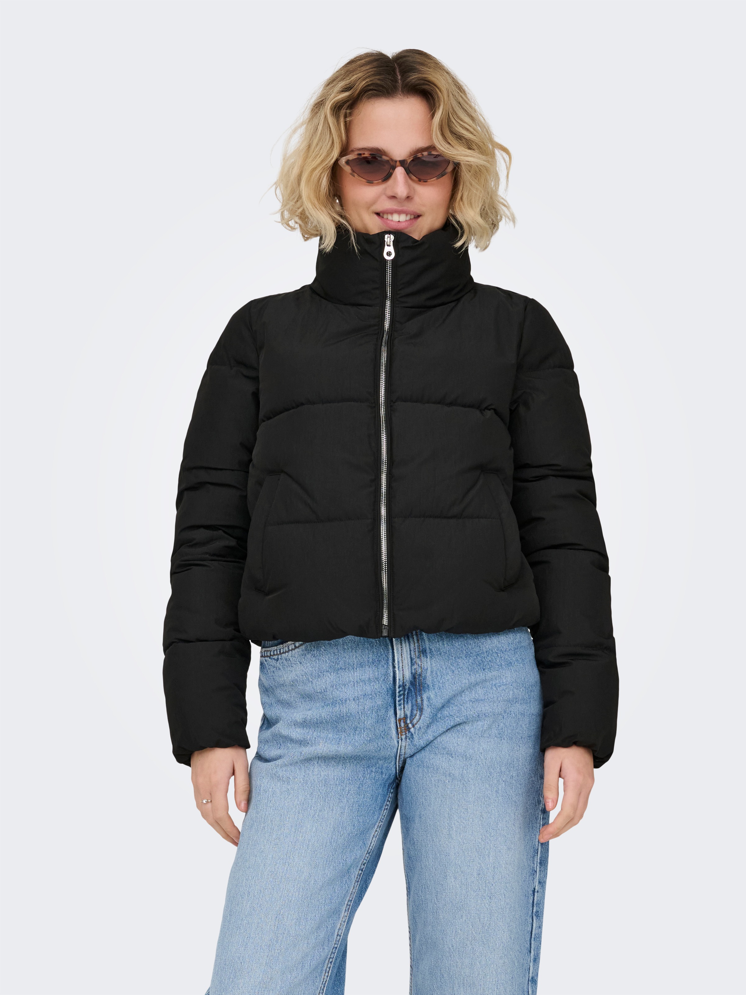 ONLY Steppjacke "ONLCAMILLA V-NECK L/S PULLOVER KNT NOOS" günstig online kaufen