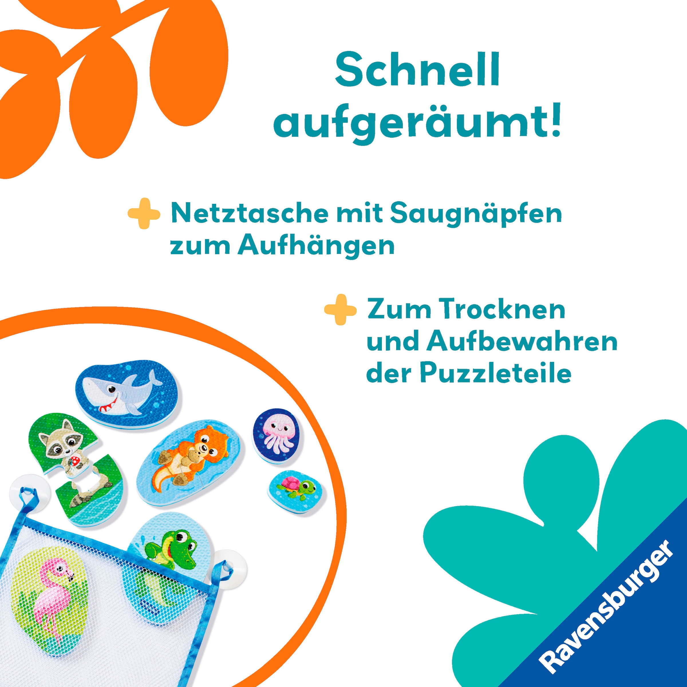 Ravensburger Badespielzeug »Play+ Mein erstes Bade-Puzzle: Tiere«