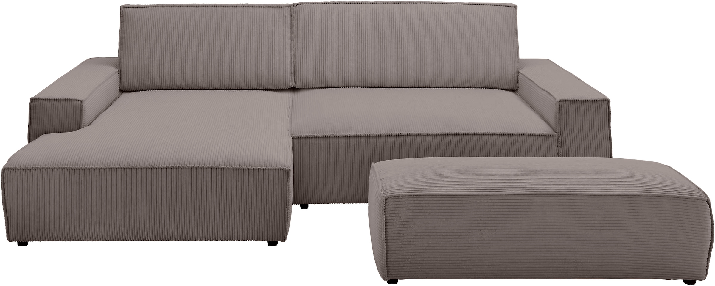 Home affaire Polsterecke "SHERWOOD XXL tief, L-Form, Schlaffunktion, Bigsof günstig online kaufen