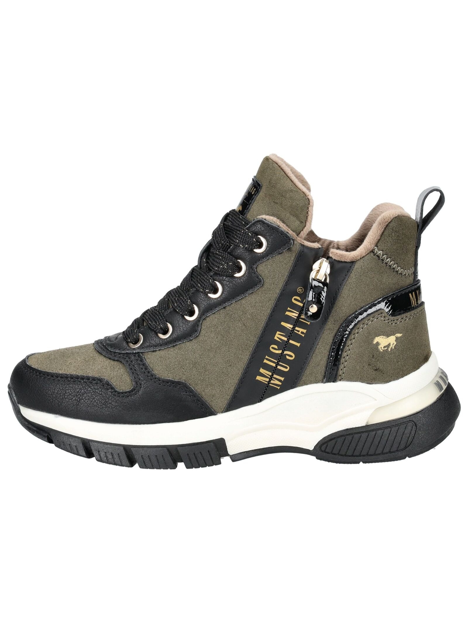 Mustang Shoes Schnürstiefelette "Mustang Shoes Stiefelette Lederimitat" günstig online kaufen