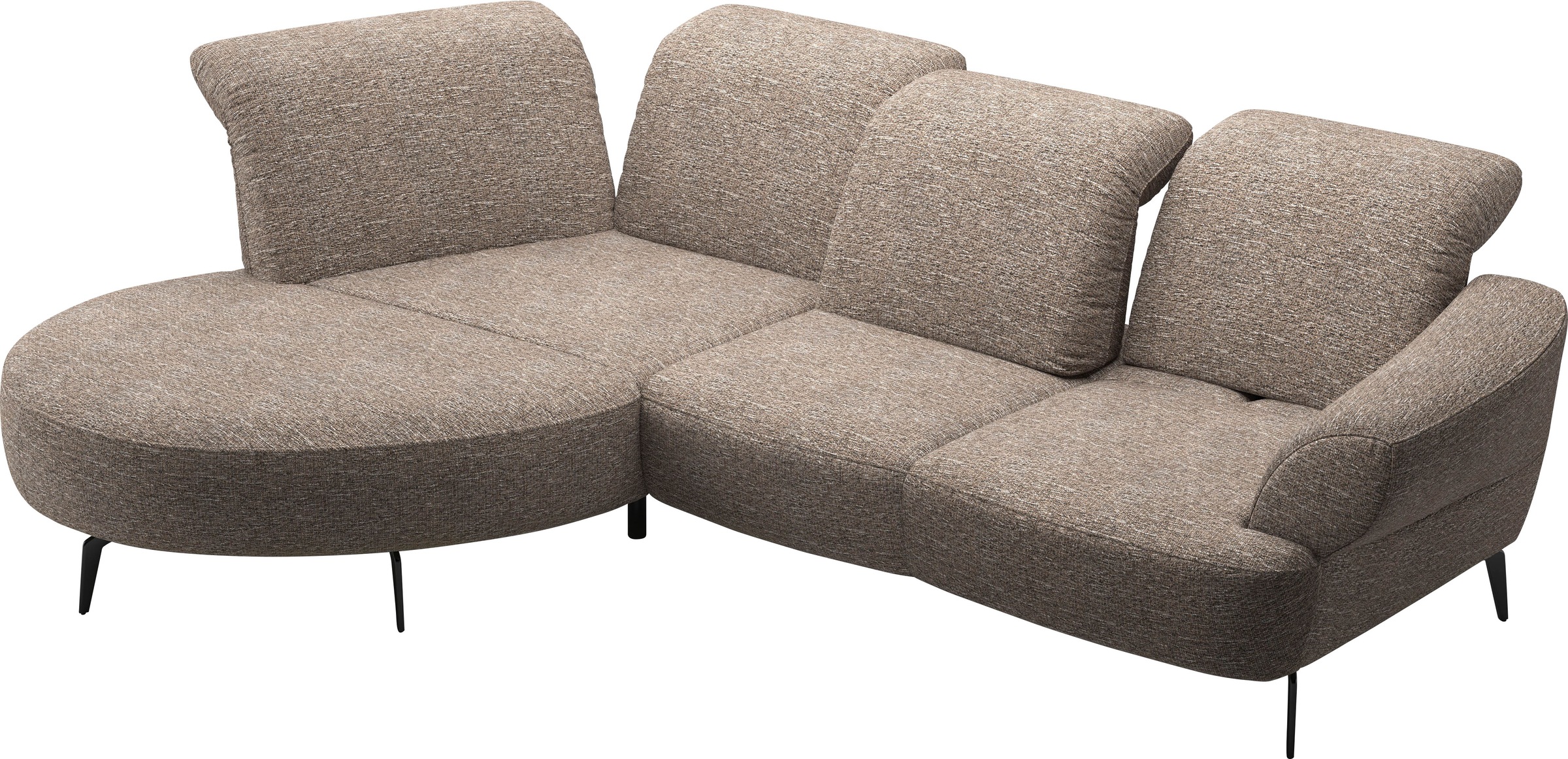 sit&more Ecksofa »Dance«, inkl.System Click&Seat und Sitztiefenverstellung