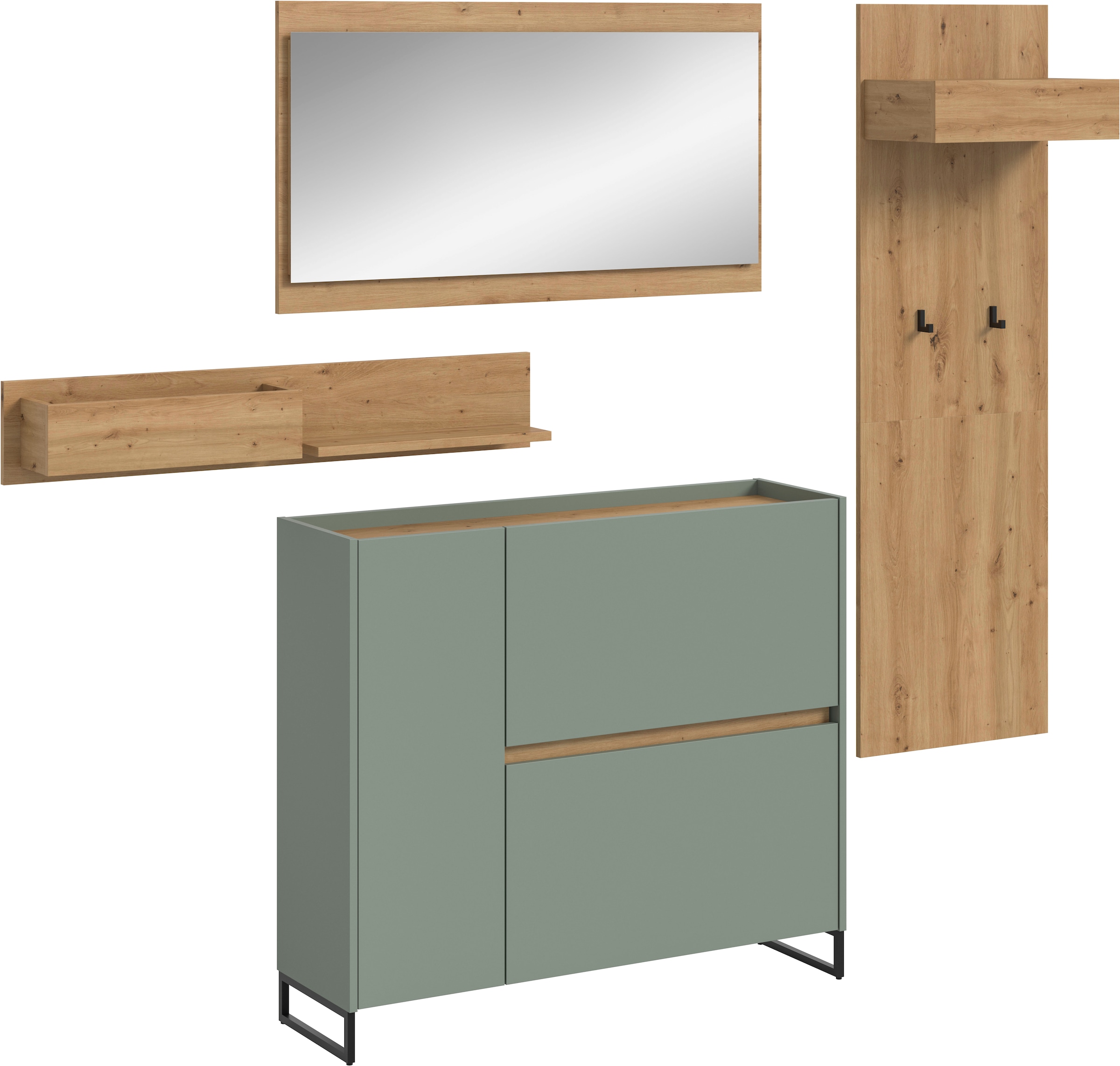 INOSIGN Garderoben-Set "EVRID, 3-teilig, Breite 175 cm, individuell stellba günstig online kaufen