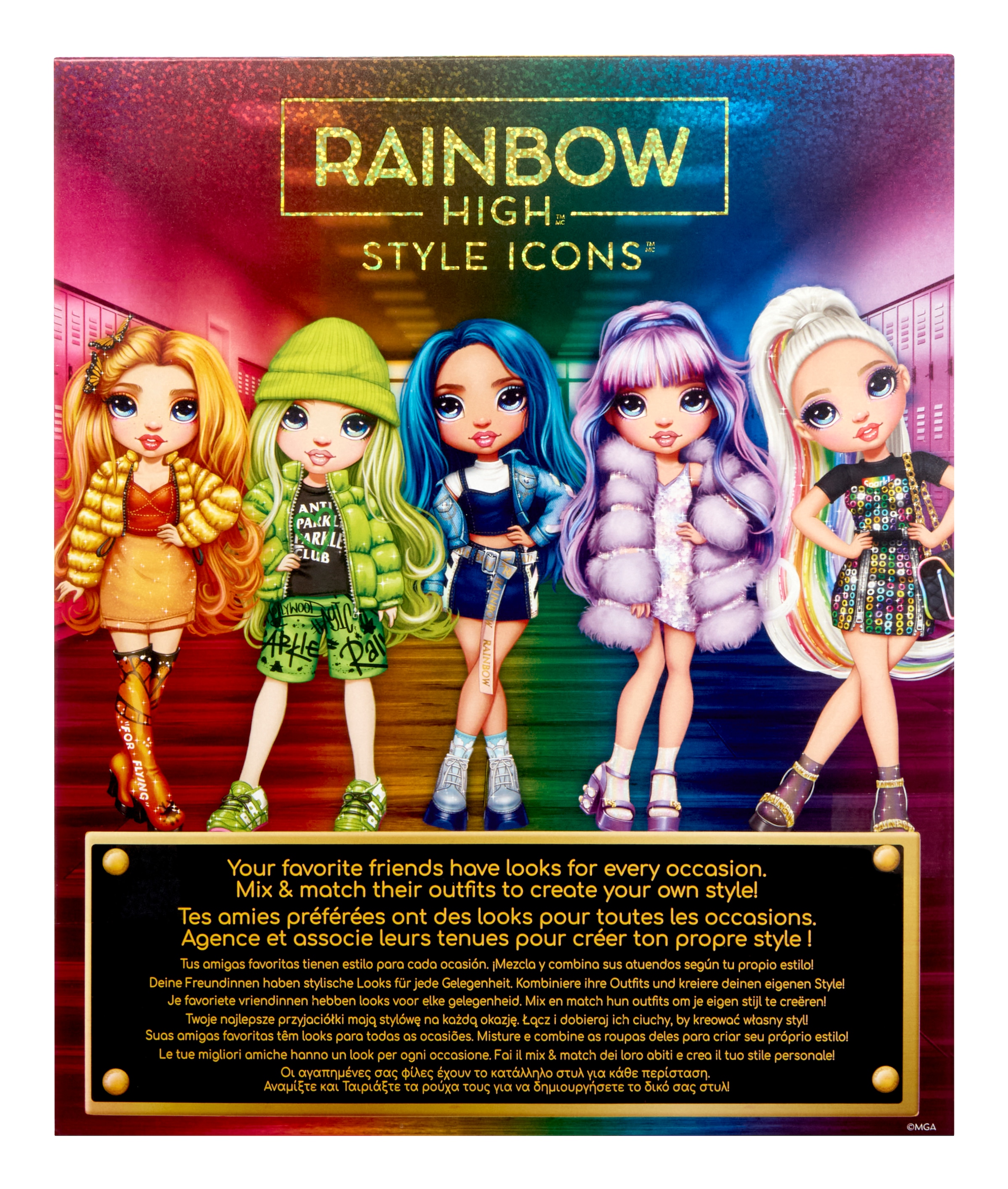 MGA ENTERTAINMENT Anziehpuppe »Rainbow High Style Icons Doll - Violet«