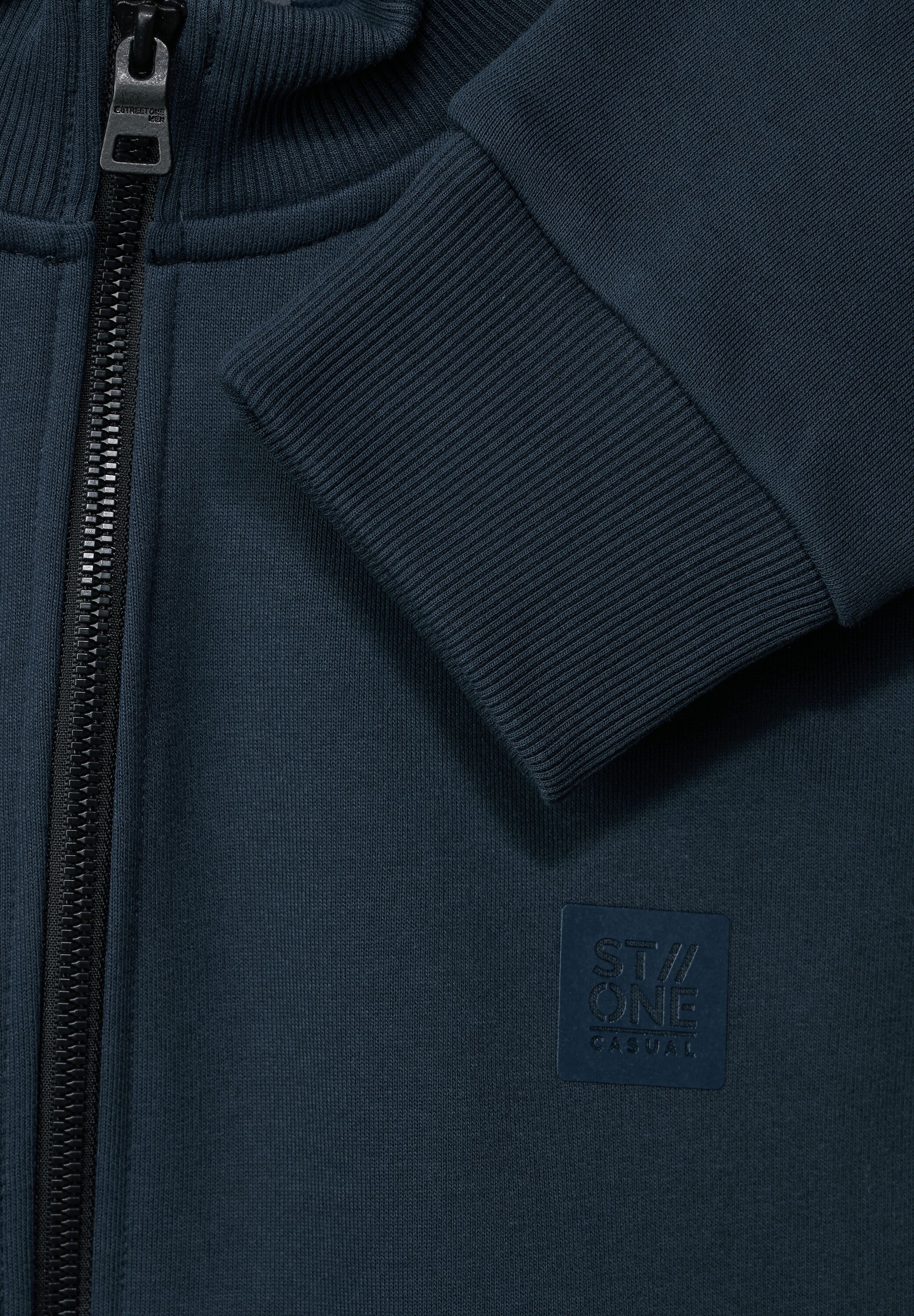 STREET ONE MEN Sweatjacke, im soften Baumwoll-Mix