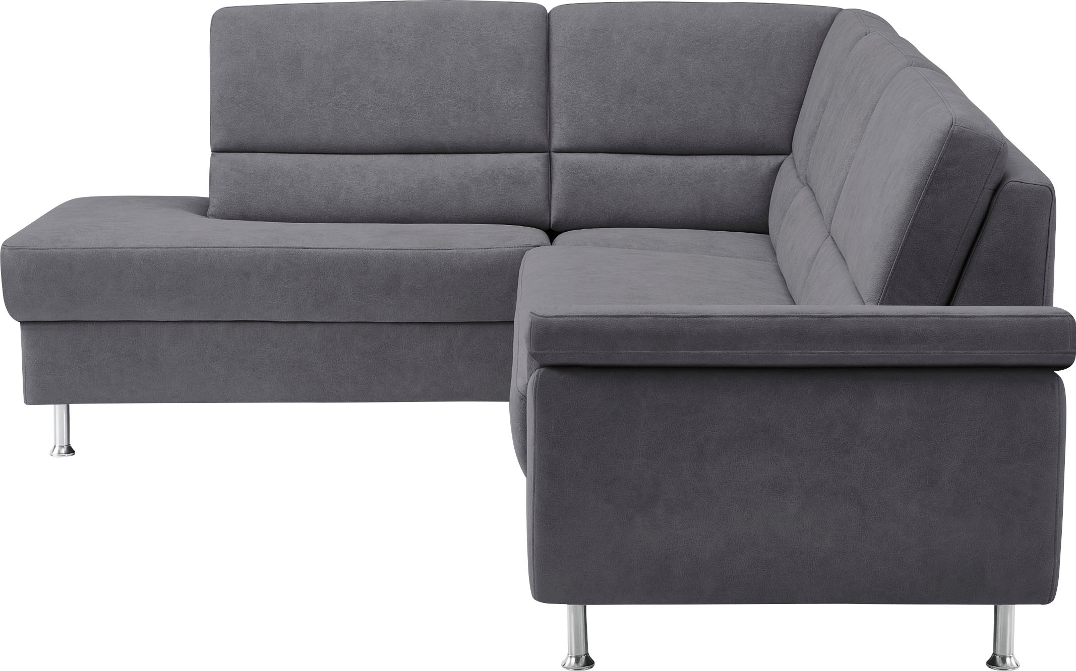 CALIZZA INTERIORS Ecksofa »Onyx L-Form«, Ottomane links oder rechts, wahlweise mit Bettfunktion, Breite 257 cm