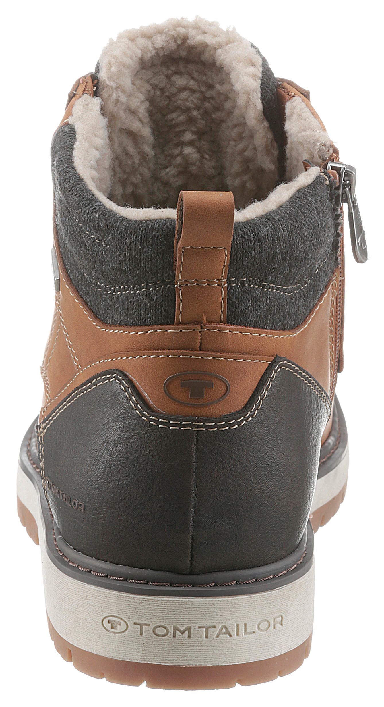 TOM TAILOR Winterboots, mit Kontrastbesatz und Ziernähten