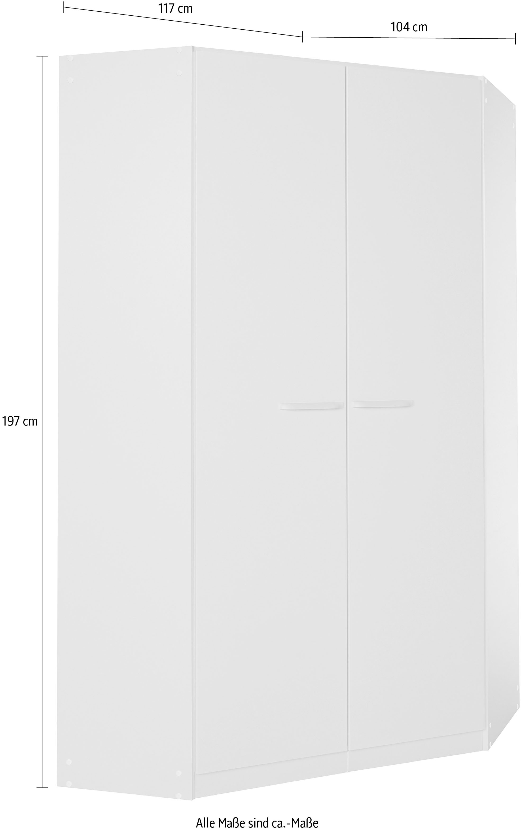 INOSIGN BY RAUCH Eckschrank »Kleiderschrank Schrank Garderobe Wäscheschrank VANDOR«, voll ausgestattet, viel Stauraum, MADE IN GERMANY
