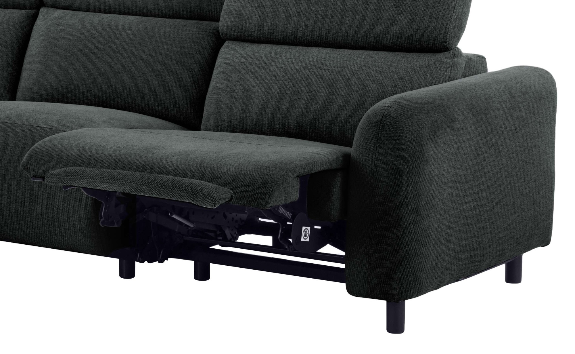 Home affaire Ecksofa »SKAANE Struktur, L-Form, 274 cm, manuelle u. elektrische Funktion,«, 274 cm, mit Kopfteilverstellung und man. oder elektr. Relaxfunktion