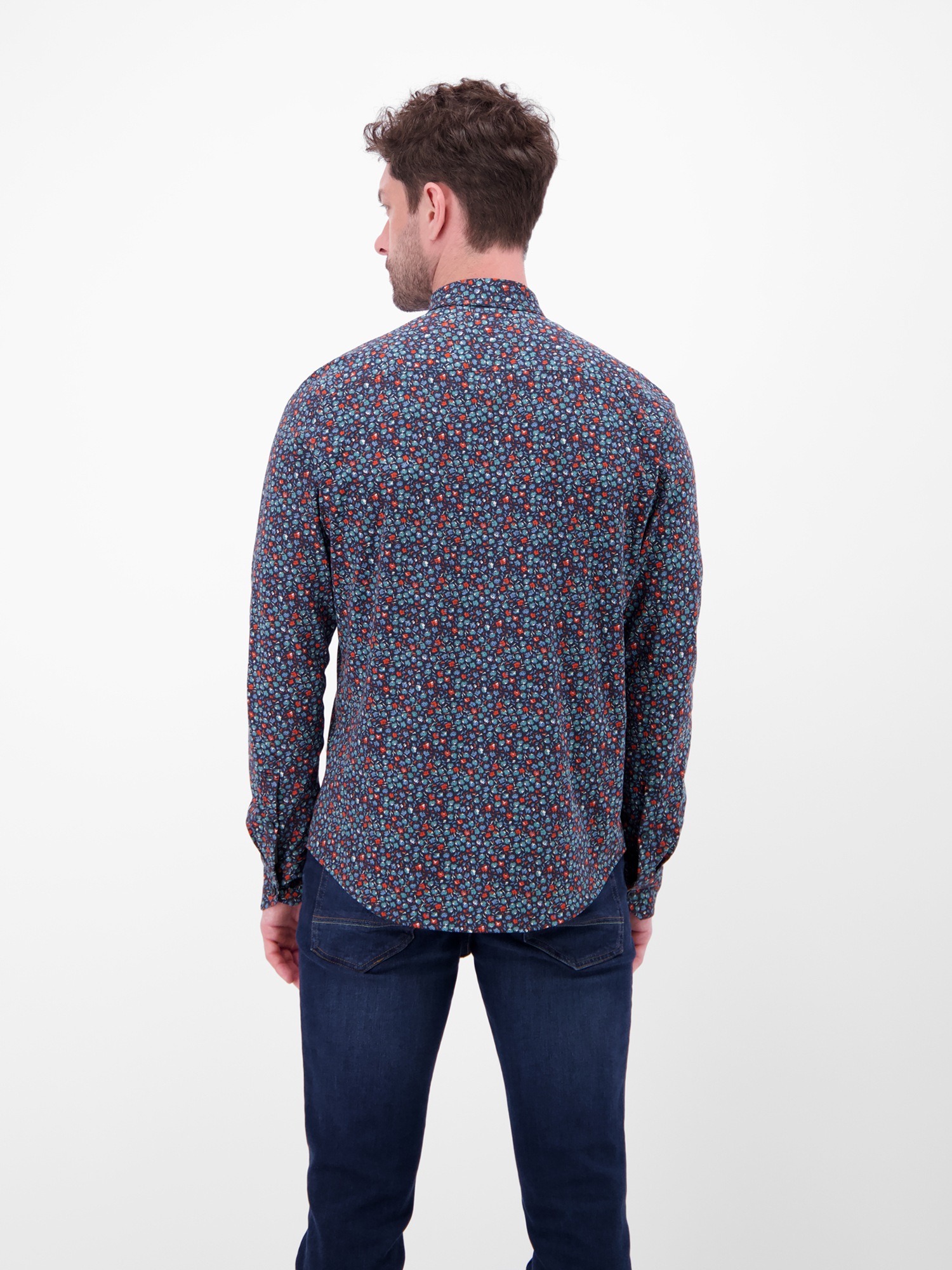 LERROS Langarmhemd "LERROS Jerseyhemd mit Haifischkragen" günstig online kaufen