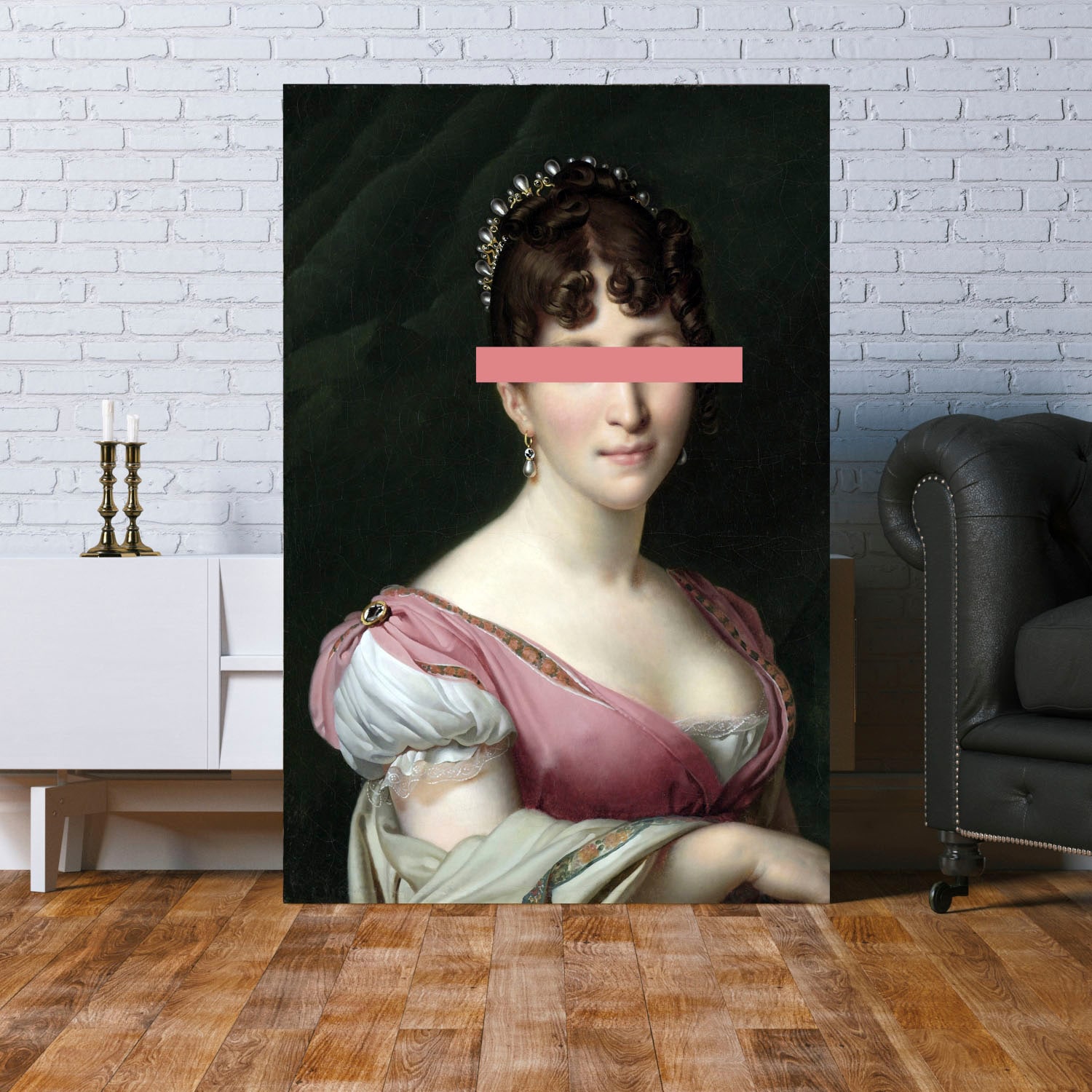 queence Acrylglasbild »Frau mit Farbklecks«, Kunst-Gemälde-Frau-Bilder von Frauen-Historische Persönlichkeiten-Formen, Fine Art-Print in Galeriequalität