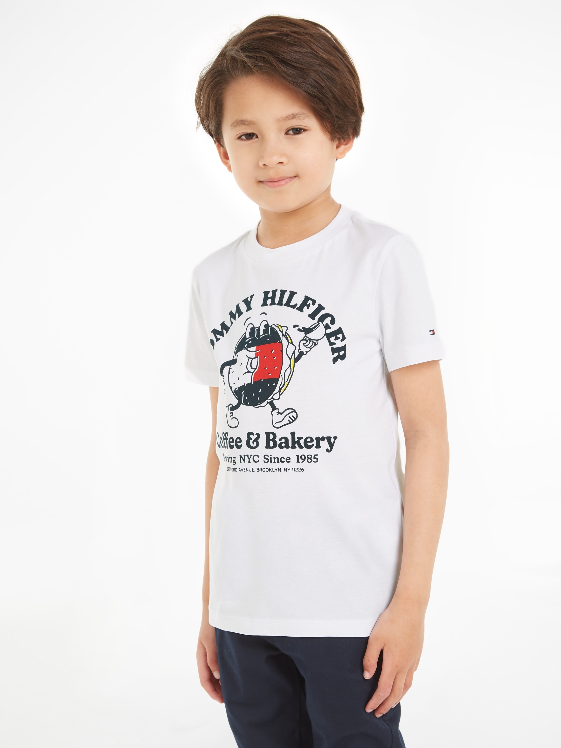 TOMMY HILFIGER Marškinėliai »TOMMY BAGELS TEE S/S« su...