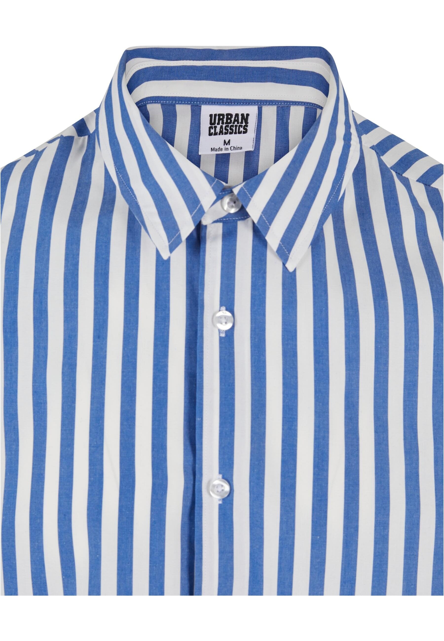 URBAN CLASSICS Langarmhemd »Urban Classics Herren Striped Short Sleeve Summer Shirt«, (1 tlg.)