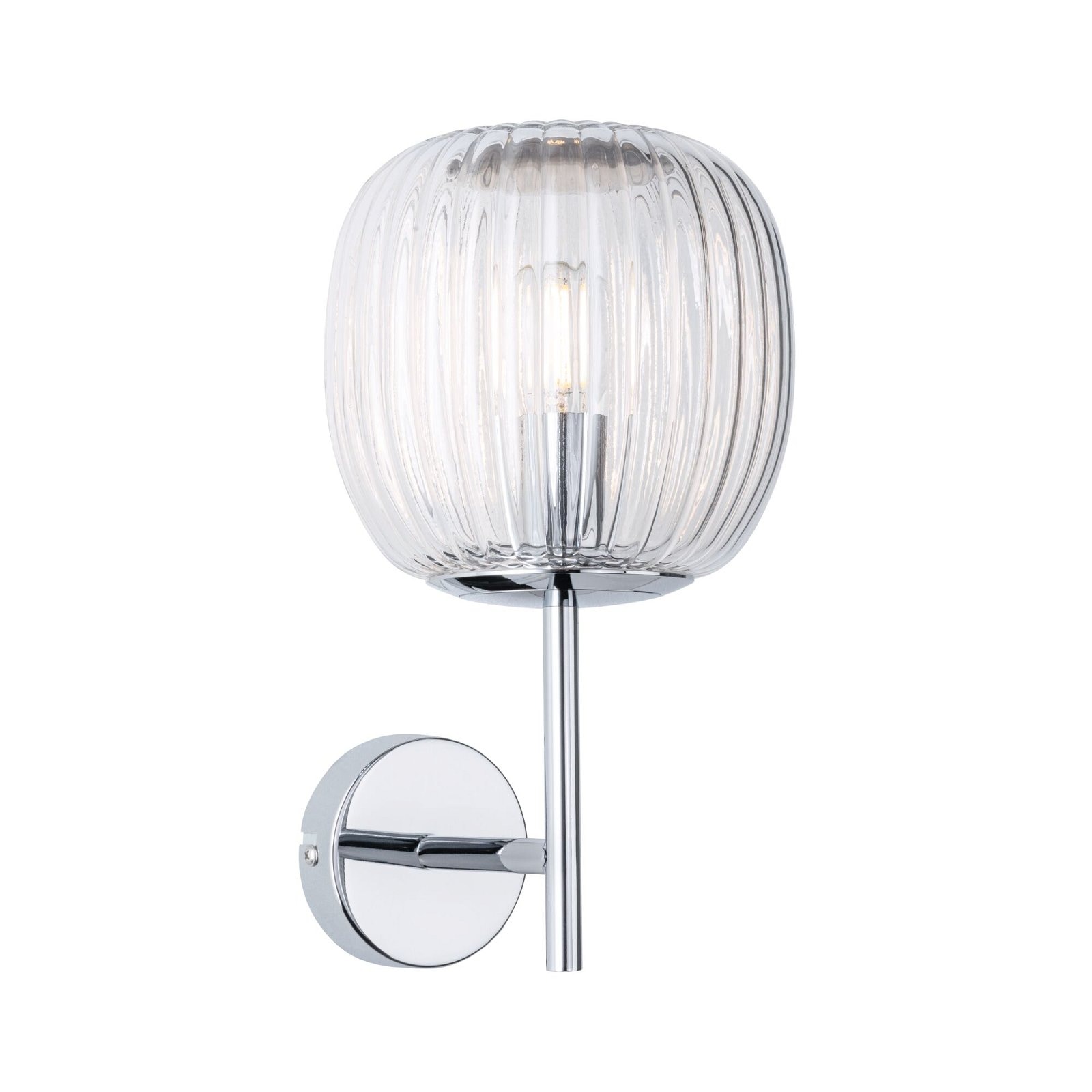 Paulmann Wandleuchte »Ruya IP44 E14 230V max. 20W Glas, Chrom«, 1 flammig, Leuchtmittel E14 | ohne Leuchtmittel