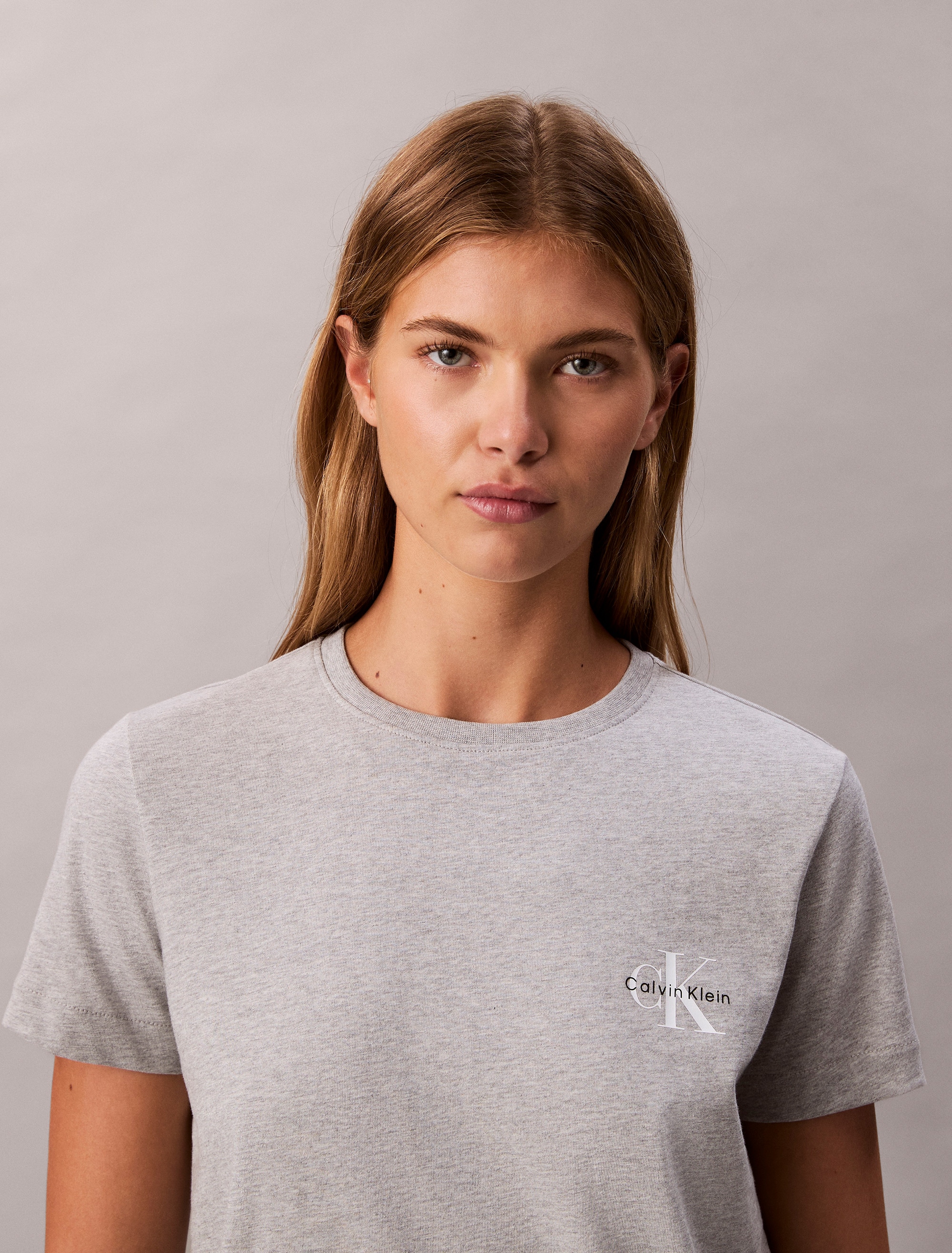 Calvin Klein Jeans T-Shirt »MONOLOGO CN 2 PACK TEE« Packung, 2er-Pack, 2 Stk. , Logoschriftzug