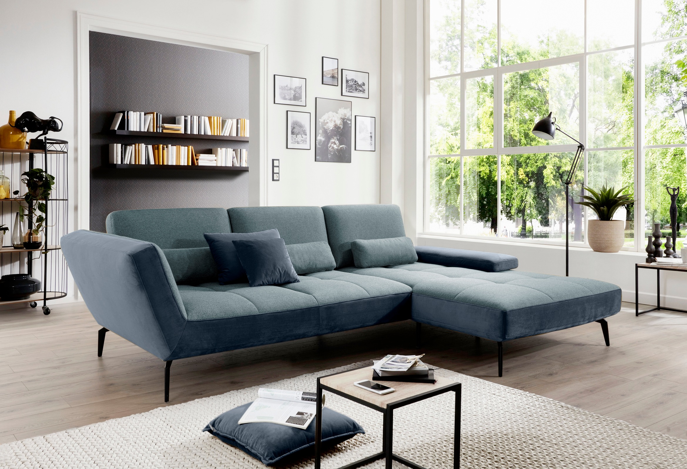 »SO 4300«, | by Sitztiefenverstellung bestellen Ecksofa set Nierenkissen inklusive Musterring und one BAUR