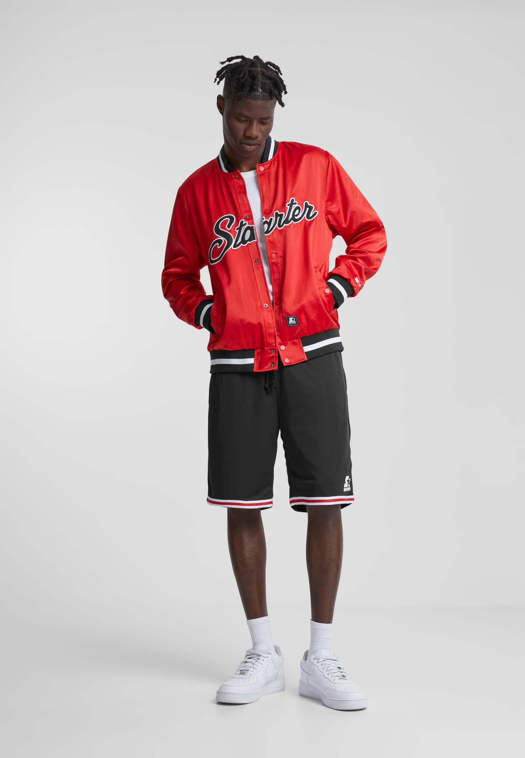 Starter Black Label Collegejacke »Starter Black Label Herren Starter Satin College Jacket«, (1 St.), ohne Kapuze