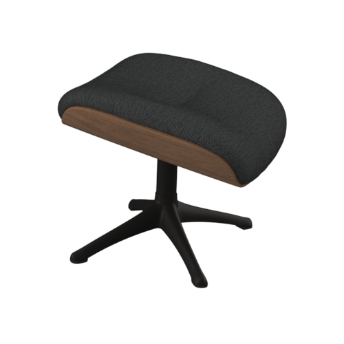 Fußhocker FLEXLUX, B:44cm H:46cm T:35cm, grau, 100% Polyester, Hocker, "Clement Beinstütze. Hervorragender Komfort, Robuster schwarzer Fuß",