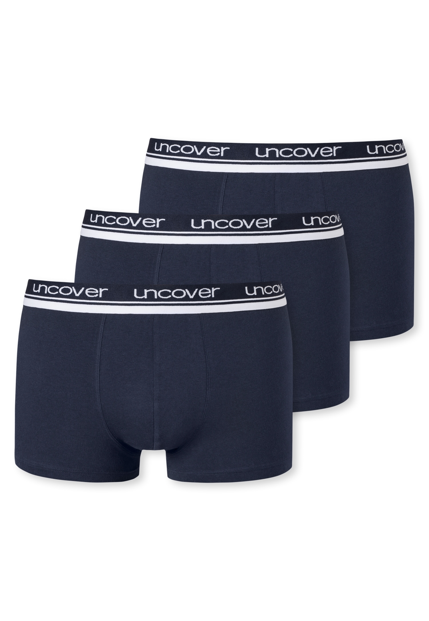 uncover by SCHIESSER Boxer "UNCOVER Cotton", (2er Pack), Logo-Bund, elastis günstig online kaufen