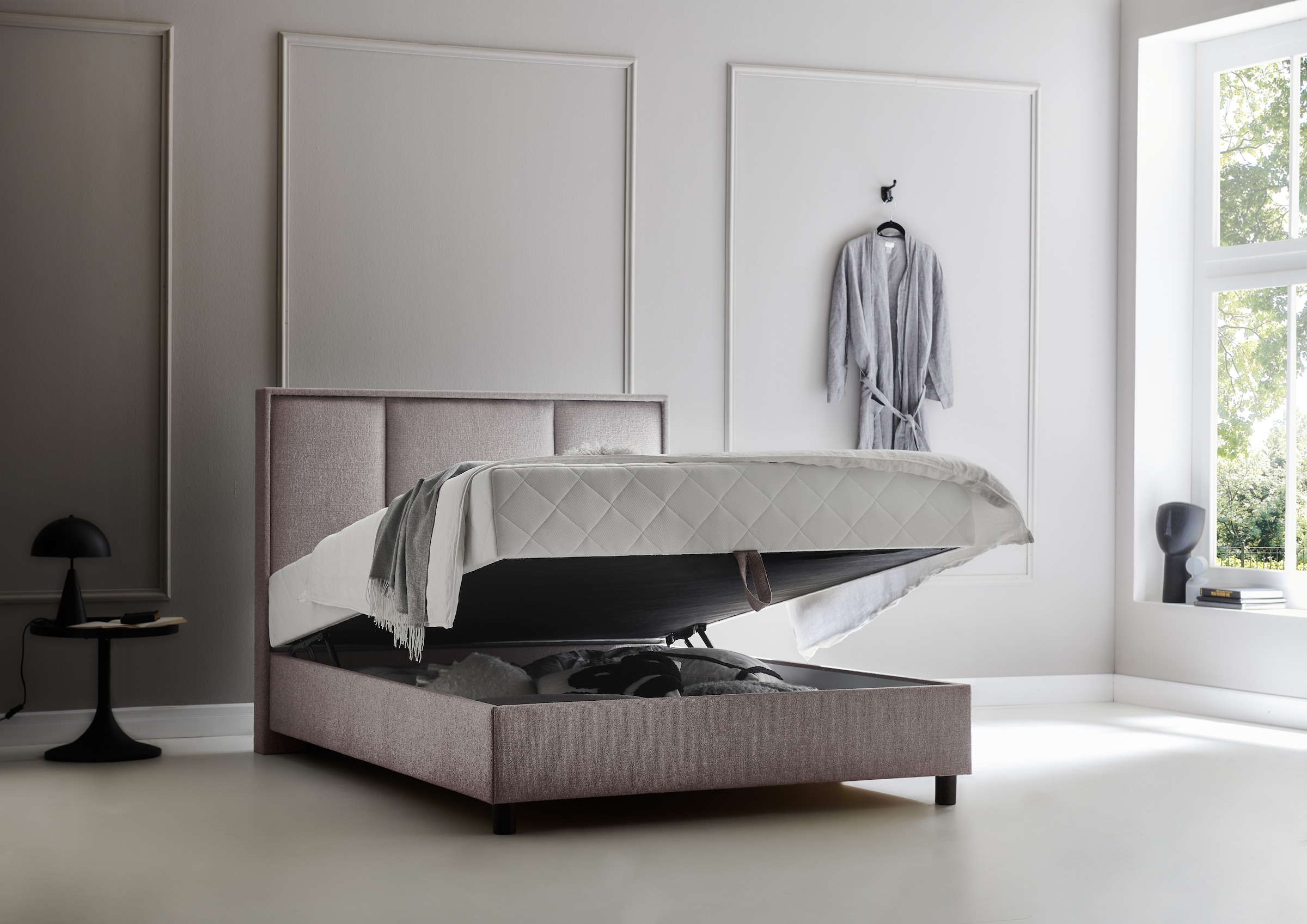 ATLANTIC home collection Boxbett »ARLA«, mit Taschen-Federkernmatratze und Bettkasten