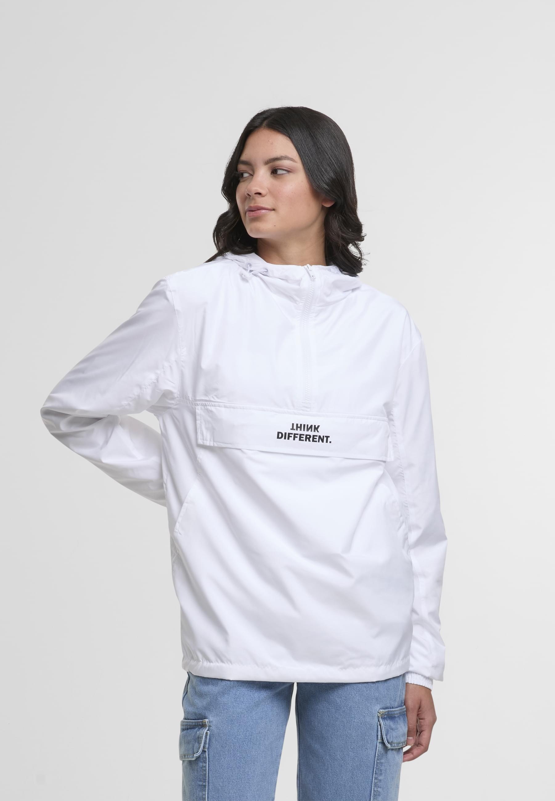 MisterTee Allwetterjacke »MisterTee Think Different Basic Pull Over Jacket«, (1 St.), mit Kapuze