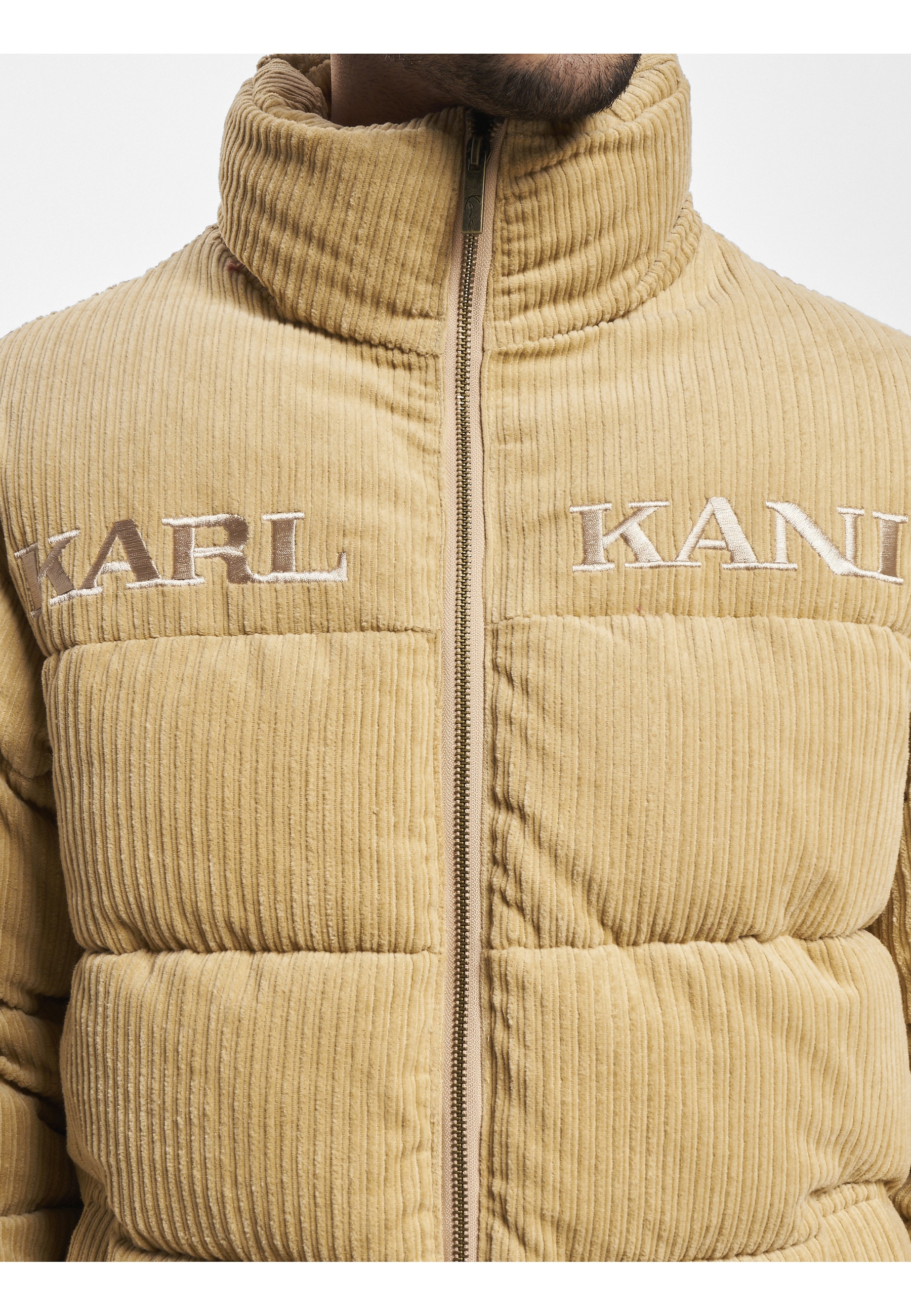Karl Kani Winterjacke »Karl Kani Unisex KM233-038-2 KK Retro Corduroy Puffer Jacket« 1 Stk. tlg. ohne Kapuze