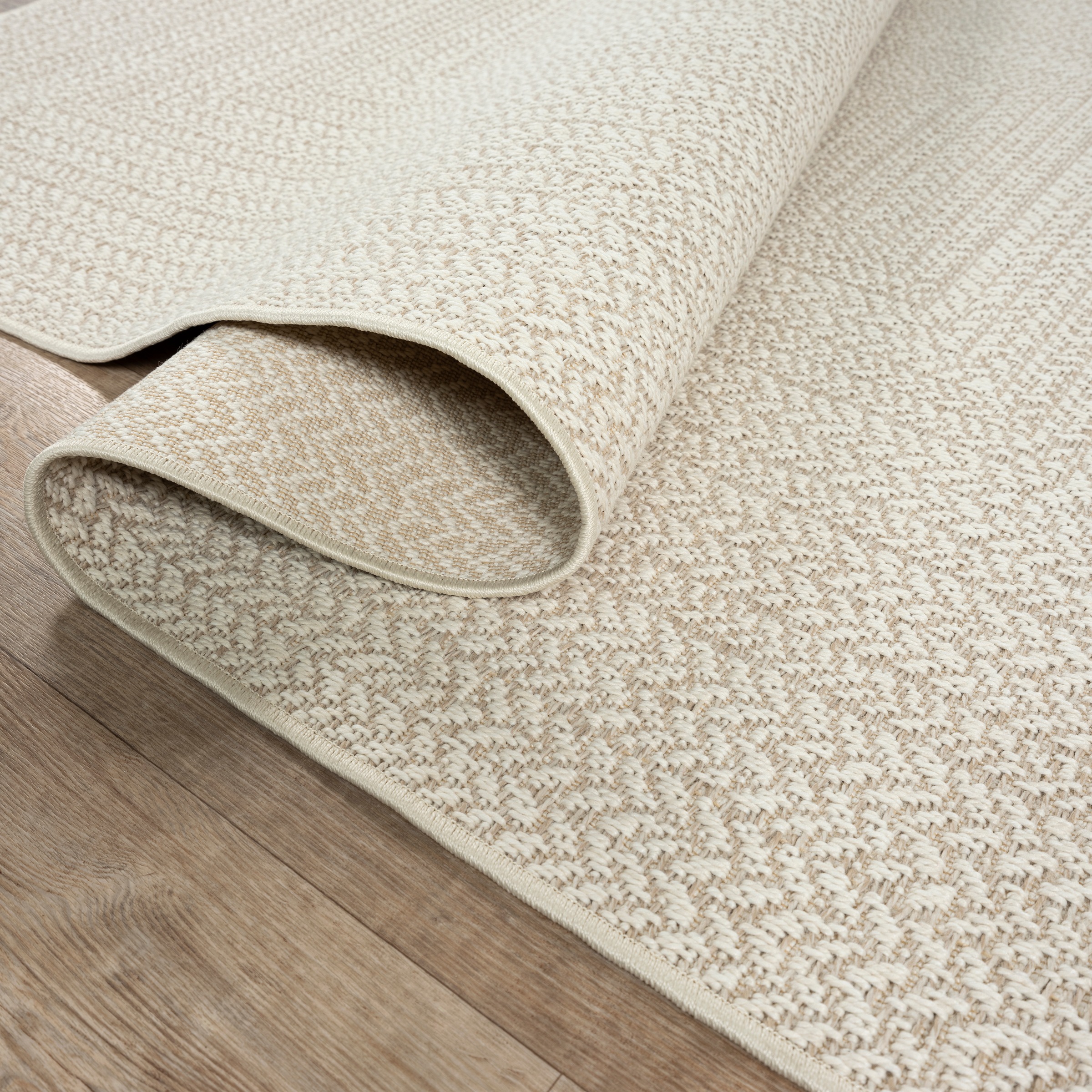 merinos Teppich »Kenzy 1«, rechteckig, 1 mm Höhe, robuster In- und Outdoor Teppich im natürlichen Jute-Look, wetterfest
