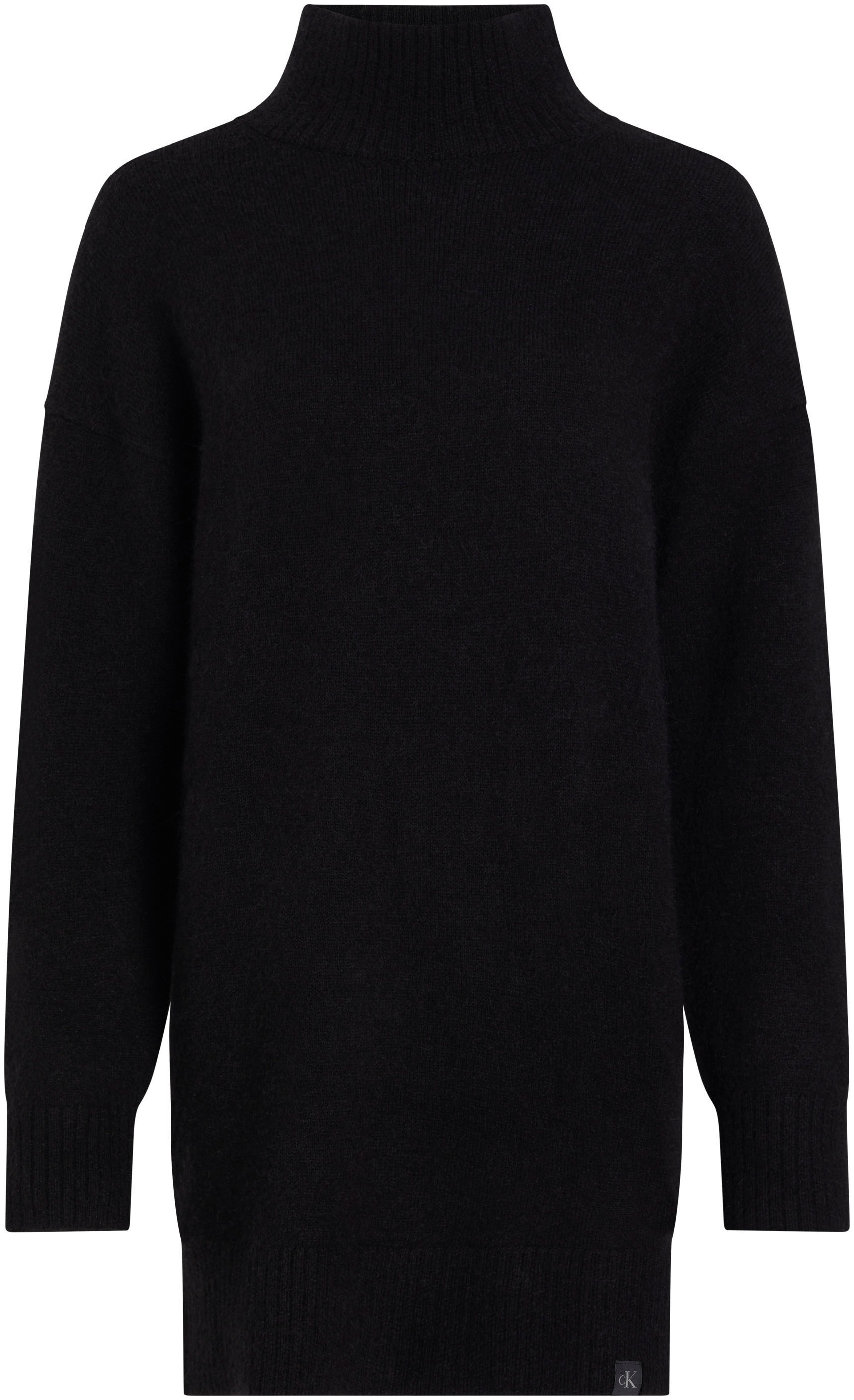 Calvin Klein Jeans Jerseykleid »FLUFFY YARN LOOSE SWEATER DRESS«, mit Logostickerei