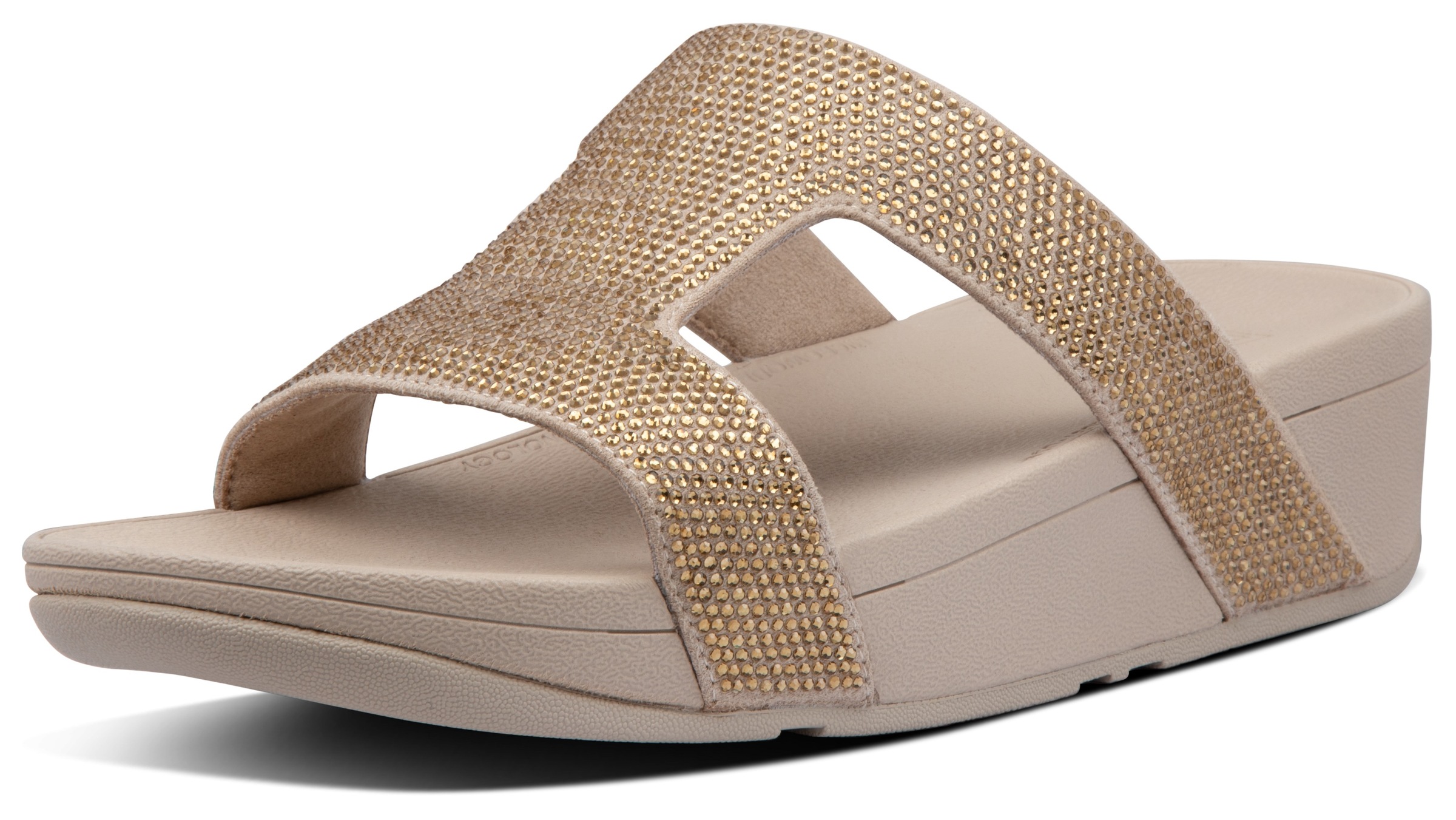 Fitflop Pantolette »MARLI«, Glitzersandale, Flats mit Glitzer-Details