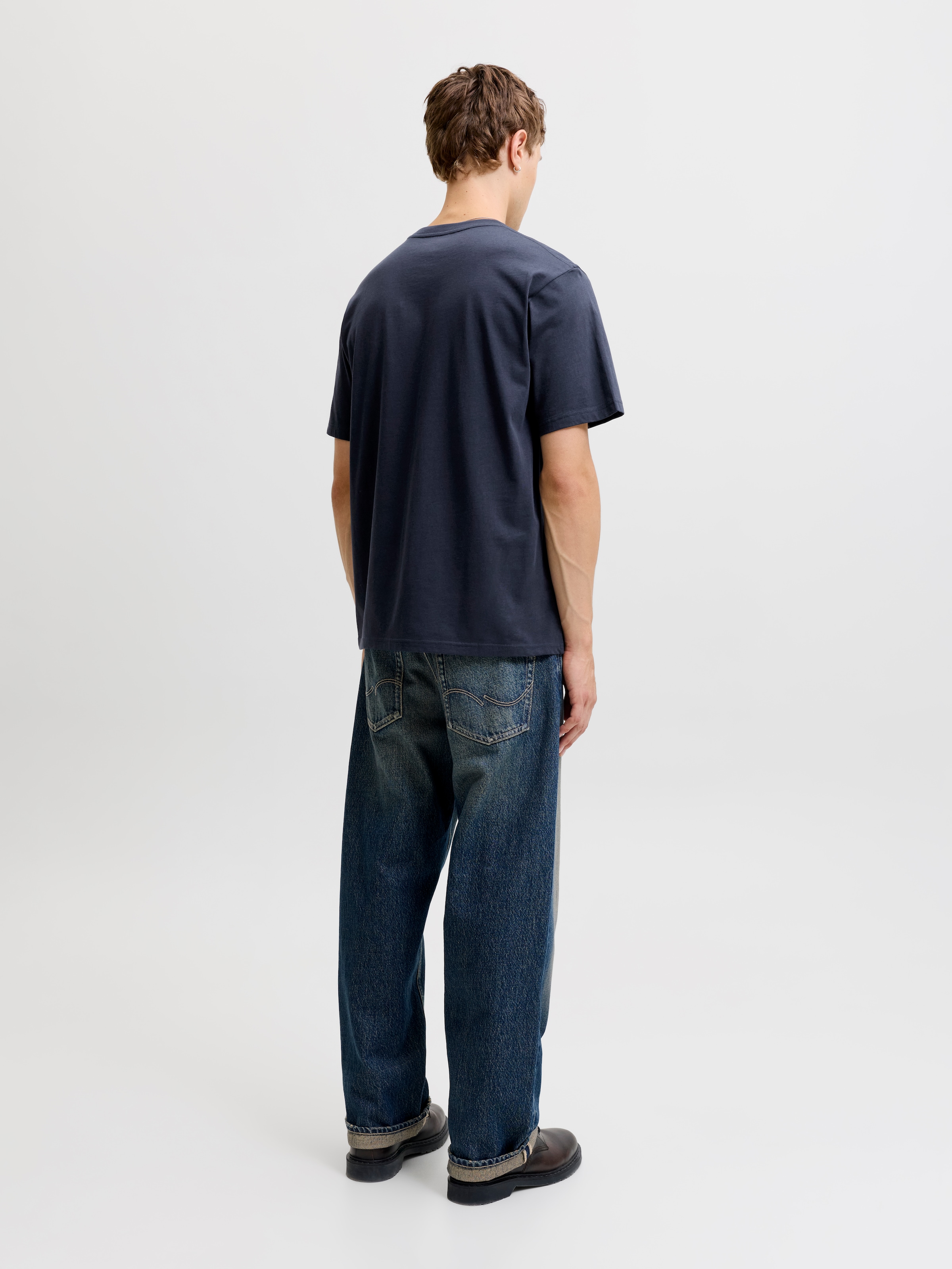 Jack & Jones T-Shirt »JJEDENVER LOGO TEE SS O-NECK SN« Baumwolle, relaxed fit