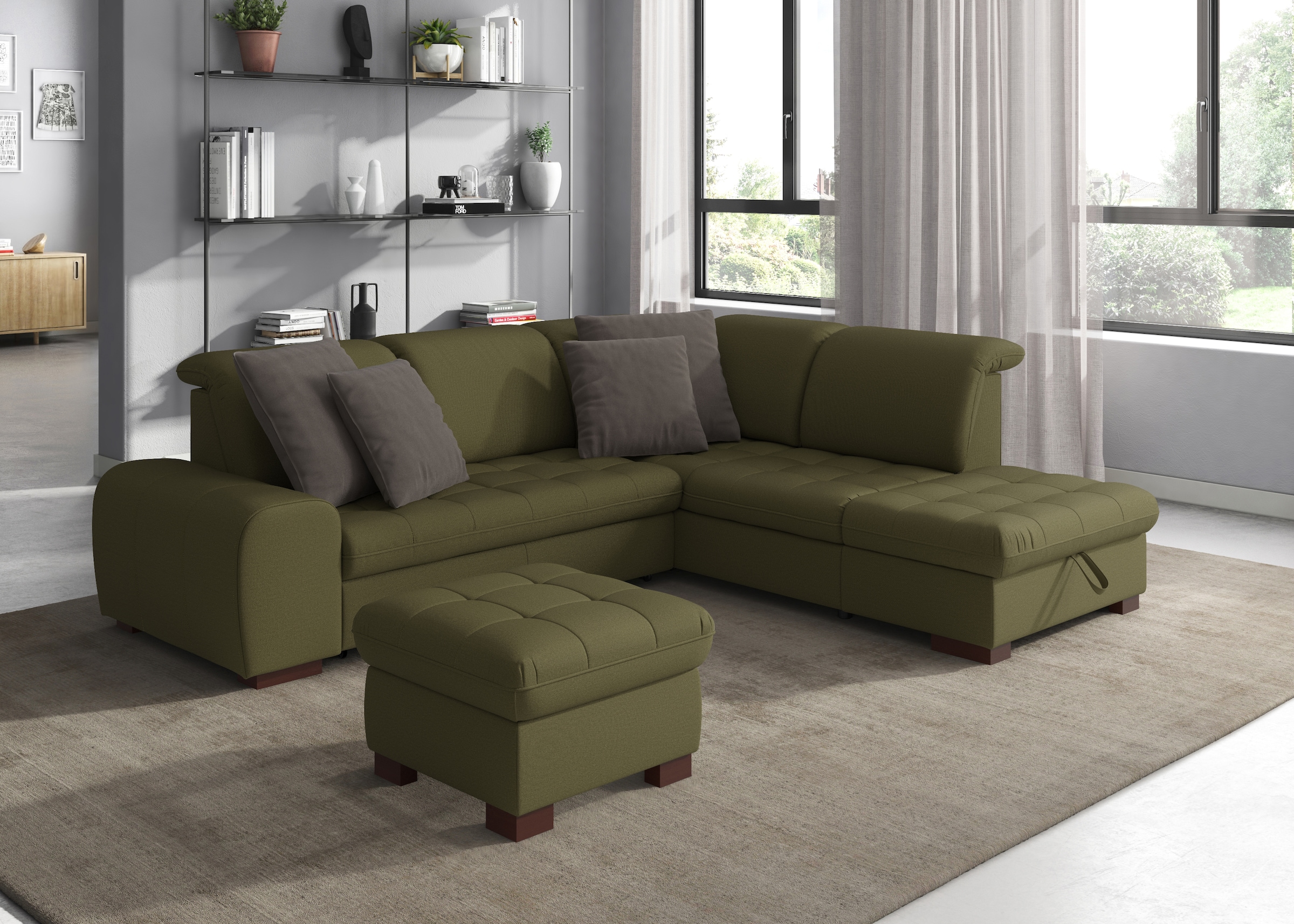 sit&more Ecksofa "Luxor L-Form", wahlweise mit Bettfunktion, Stauraum und K günstig online kaufen