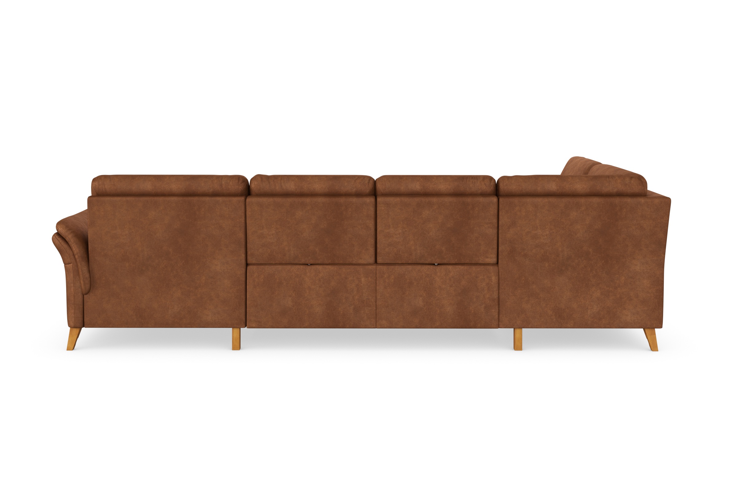 Wohnlandschaft SIT & MORE "Göteborg", braun (cognac), B:327cm H:90cm T:226cm, Sofas, Wohnlandschaft, inkl. Sitztiefenverstellung, wahlweise mit Bettfunktion & Bettkasten 6