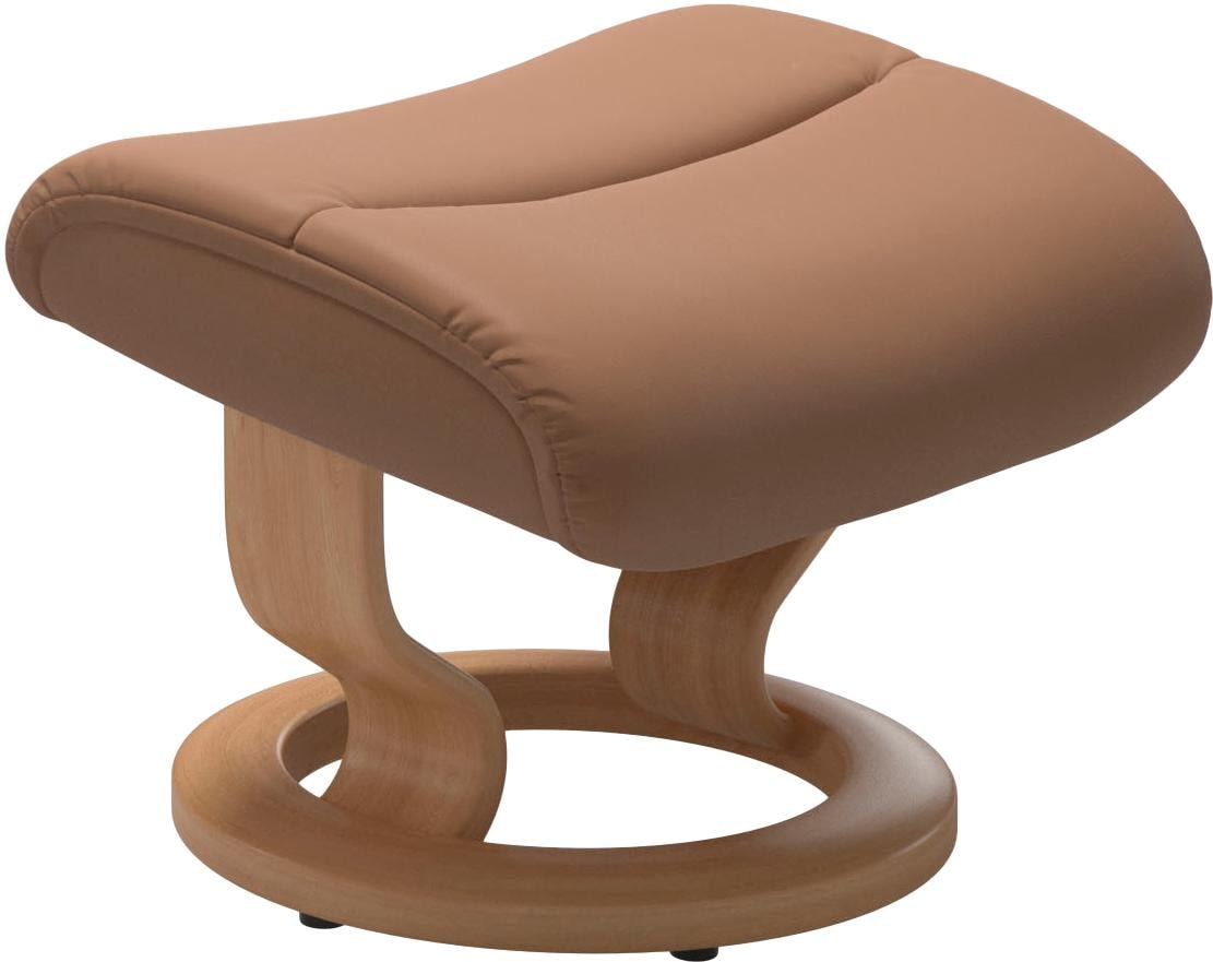 Stressless® Relaxsessel »View«, (Set, Relaxsessel mit Hocker), mit Classic Base, Größe S,Gestell Eiche