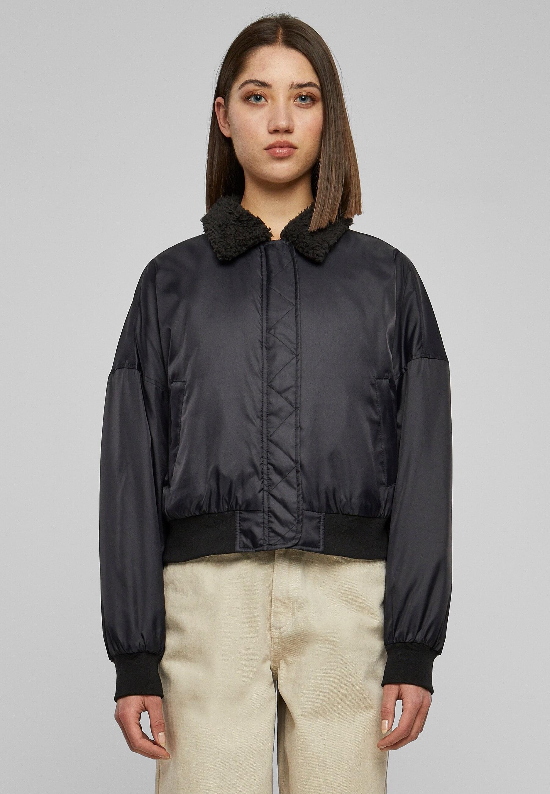 URBAN CLASSICS Winterjacke »Urban Classics Damen Ladies Pilot Bomber Jacket«, (1 St.), ohne Kapuze