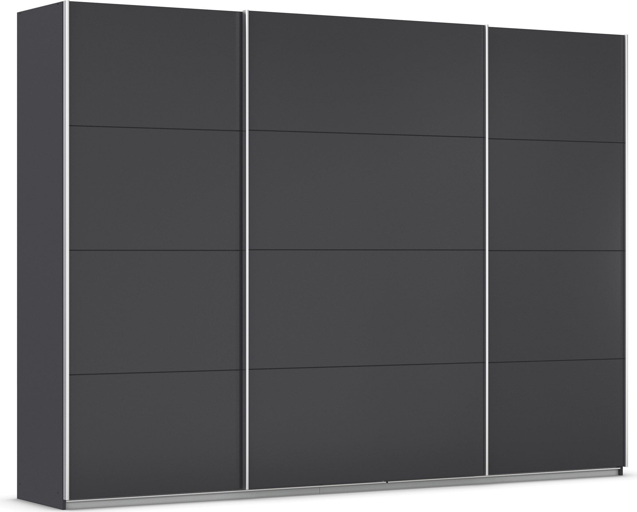 OTTO home Schwebetürenschrank "Kleiderschrank Schrank Garderobe AGORDO mit Dekor- oder Hochglanzfront" Breiten 203/271/315/360 cm in drei Griff-Farben - NEU: Farbe SCHWARZ, in 4 Breiten und 2 Höhen MADE IN GERMANY