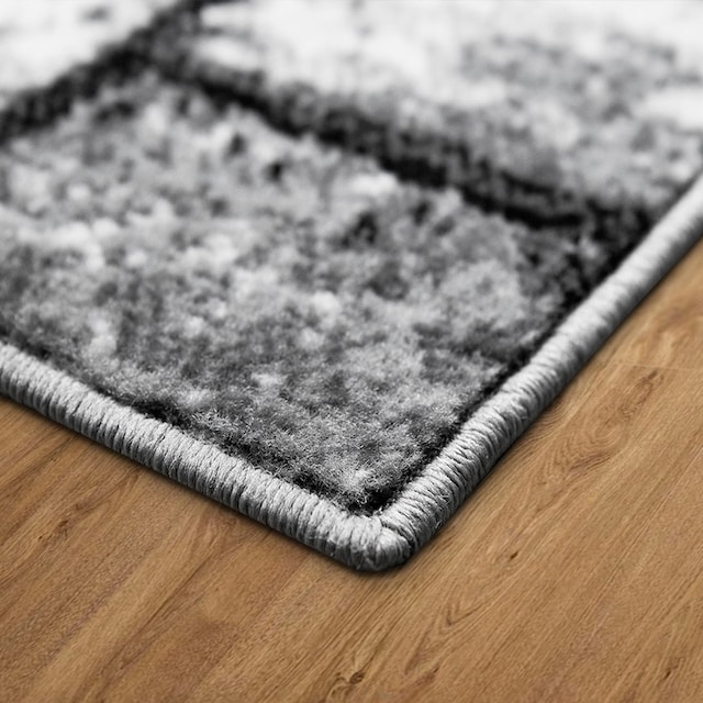 Home affaire Teppich »Sierning«, rechteckig, mit besonders weichem Flor,  Kurzflor, modernes Design,in Holzoptik kaufen | BAUR
