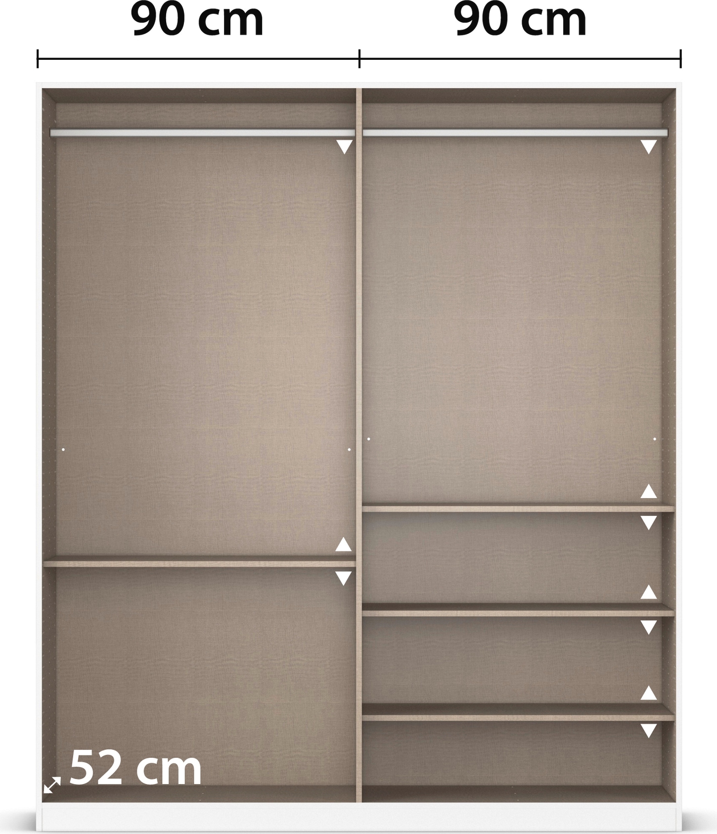 INOSIGN BY RAUCH Drehtürenschrank »Ferris Schrank Breite 2,10m BESTSELLER Schlafzimmerschrank«, Kleiderschrank mit Spiegel in den Ausführungen BASIC/CLASSIC/PREMIUM
