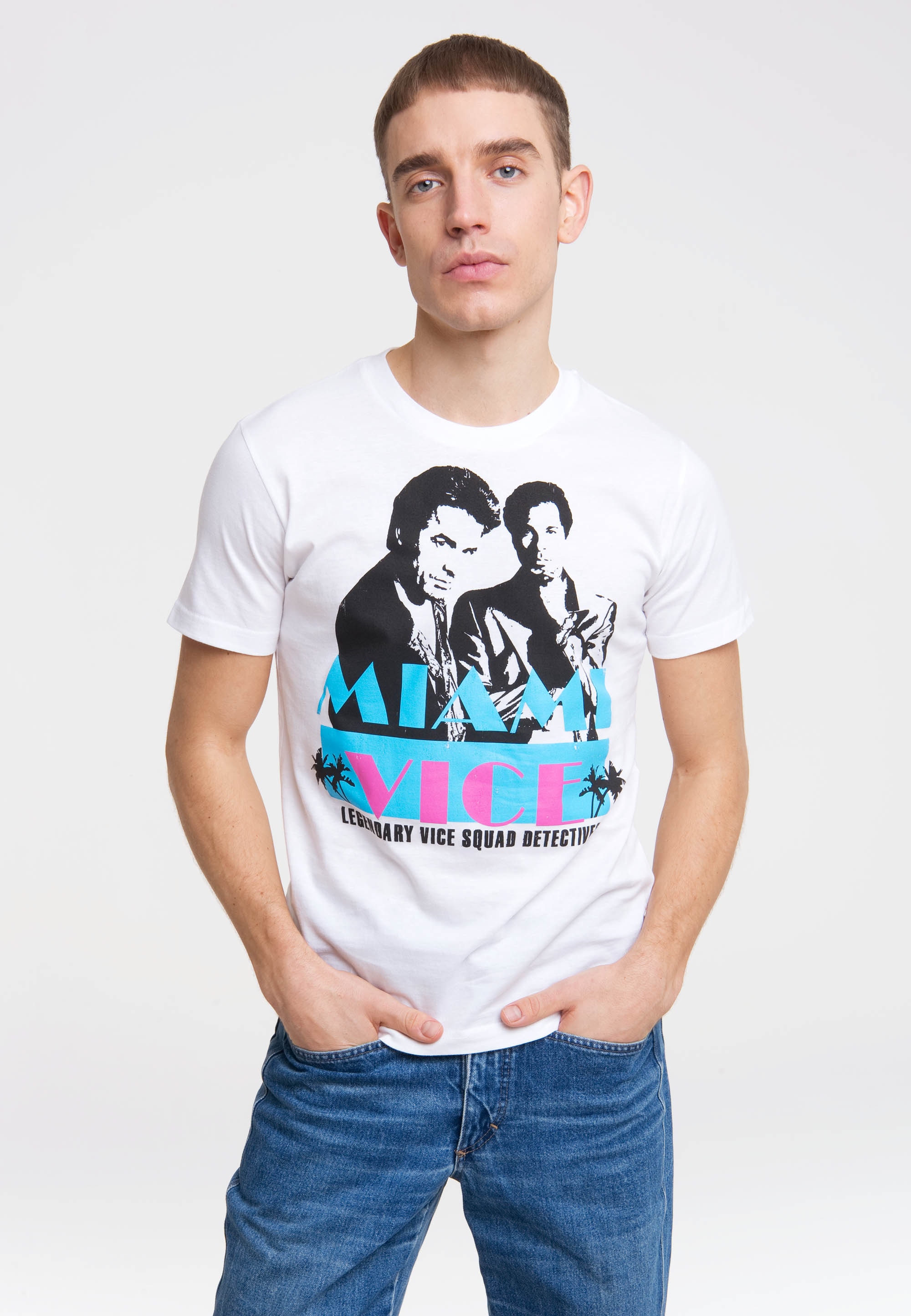 T-Shirt »MIAMI VICE«, mit kultigem Frontdruck