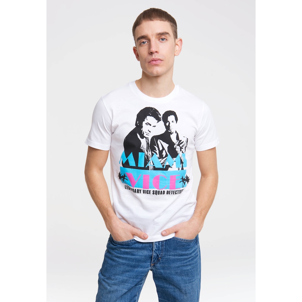 LOGOSHIRT T-Shirt »MIAMI VICE«, mit kultigem Frontdruck