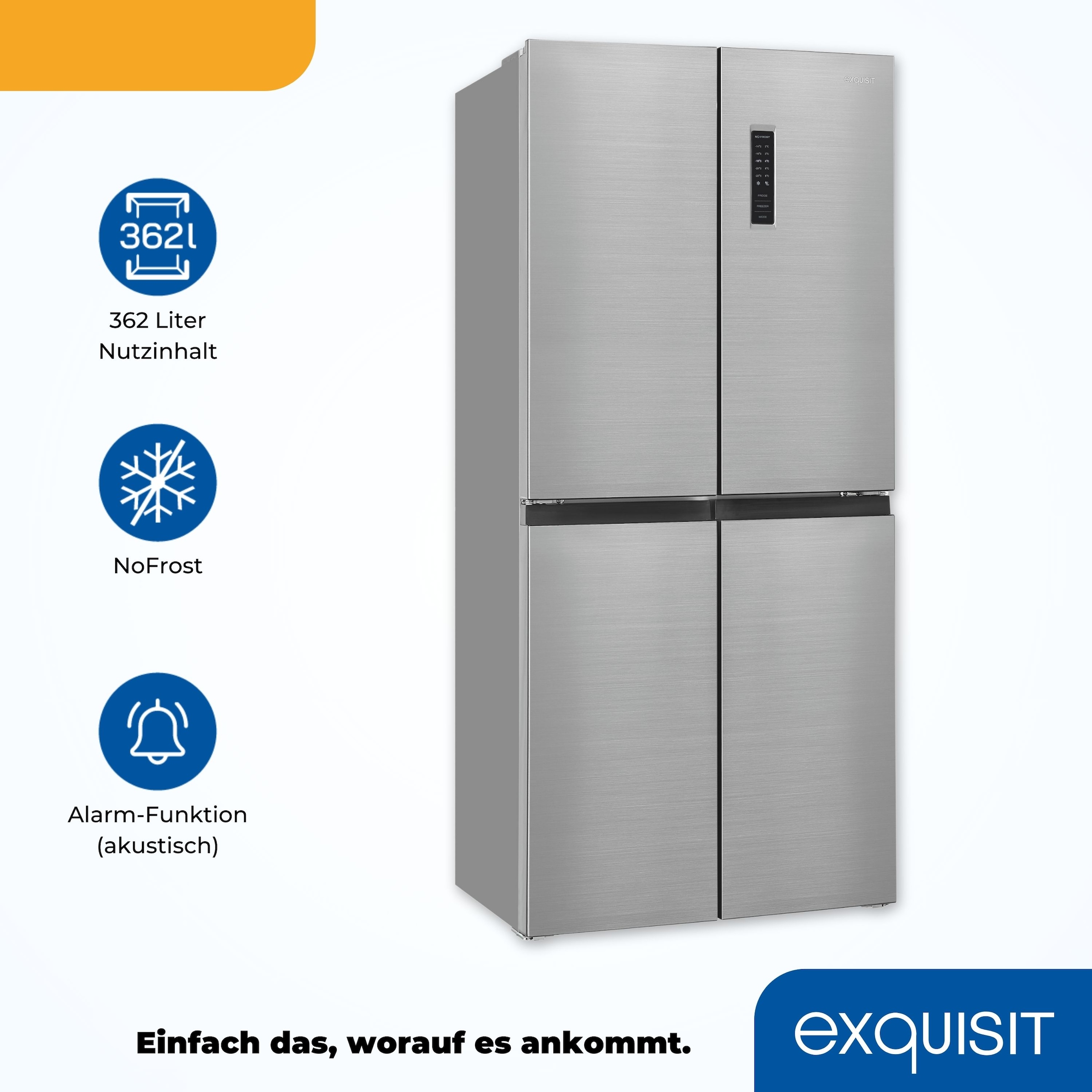 exquisit Multi Door »MD365-125-040D inoxlook«
