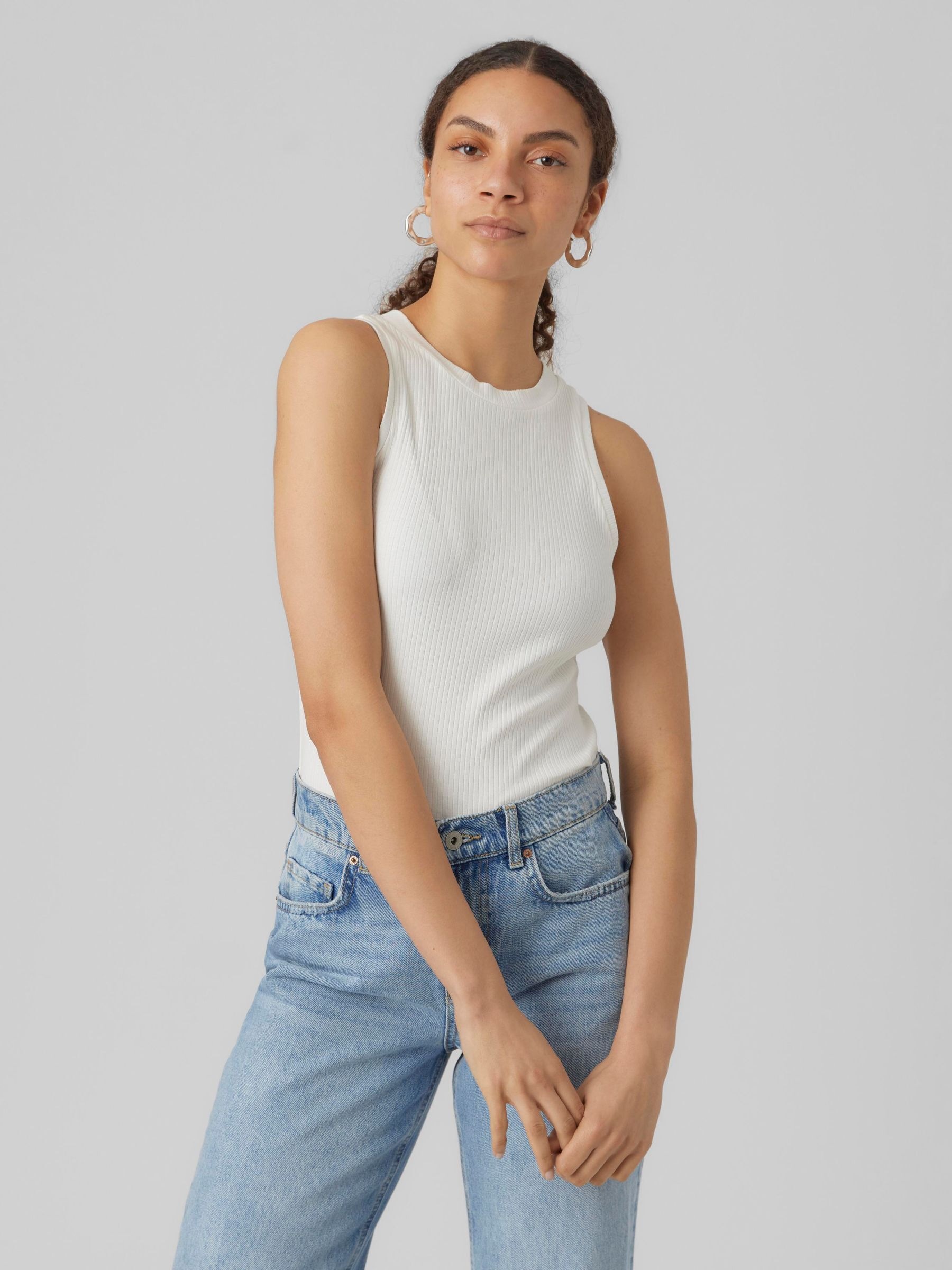 Vero Moda Tanktop "VMLAVENDER SL TOP VMA JRS NOOS" mit Rundhalsausschnitt günstig online kaufen
