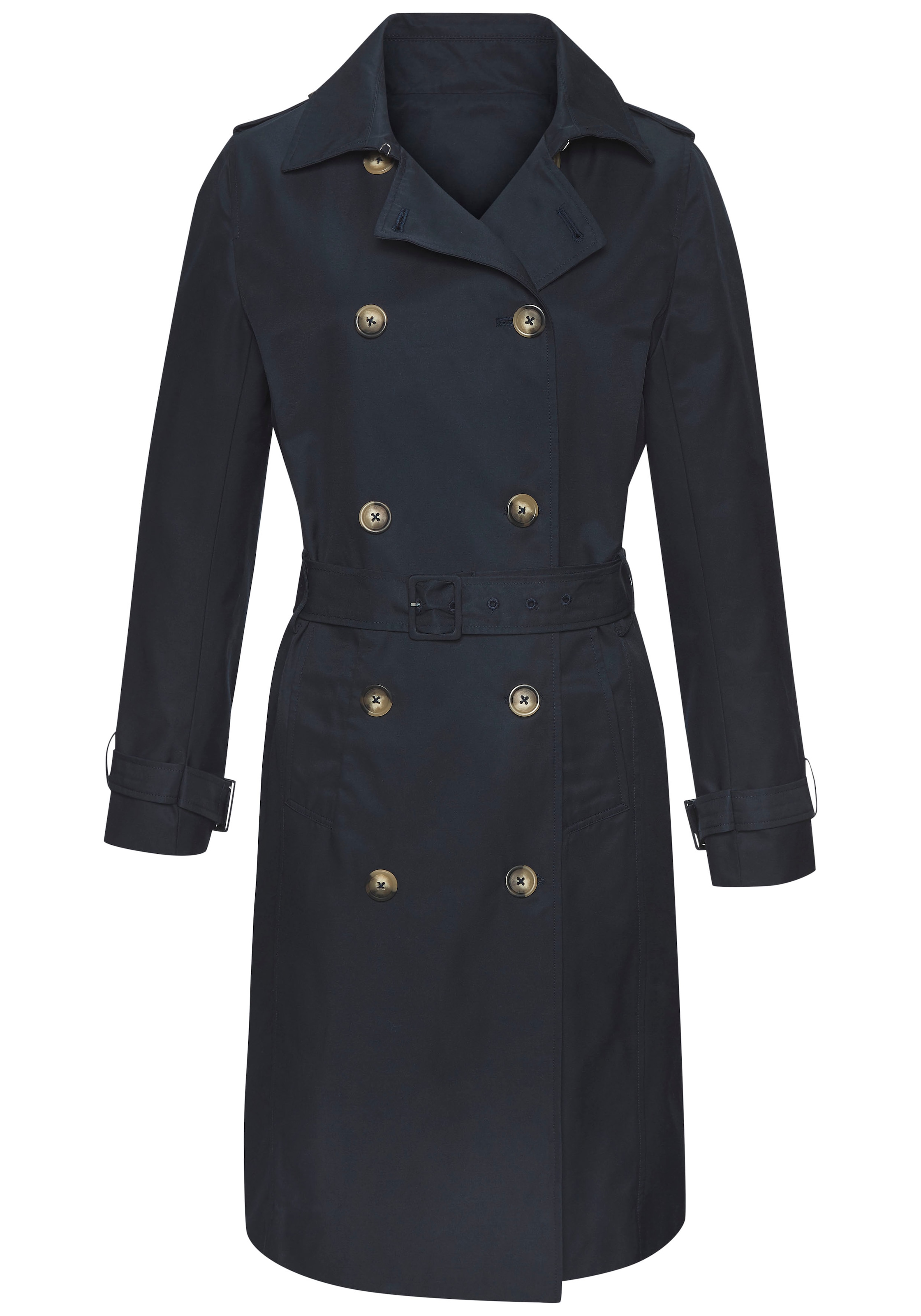 LASCANA Trenchcoat, mit Passe, pflegeleichter Materialmix
